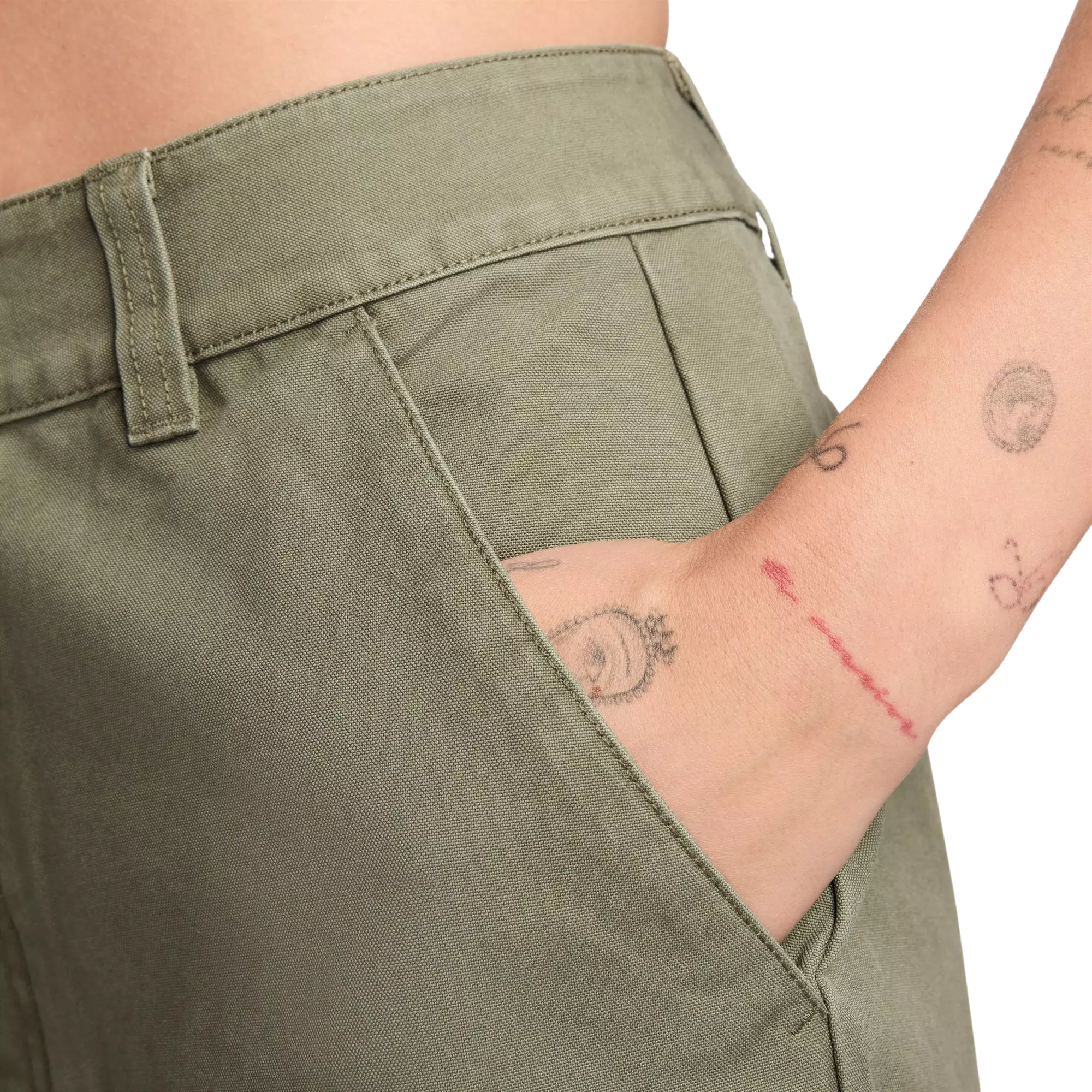 Jordan Women's Essentials Chicago Big Shorts - Olive - OLIVE