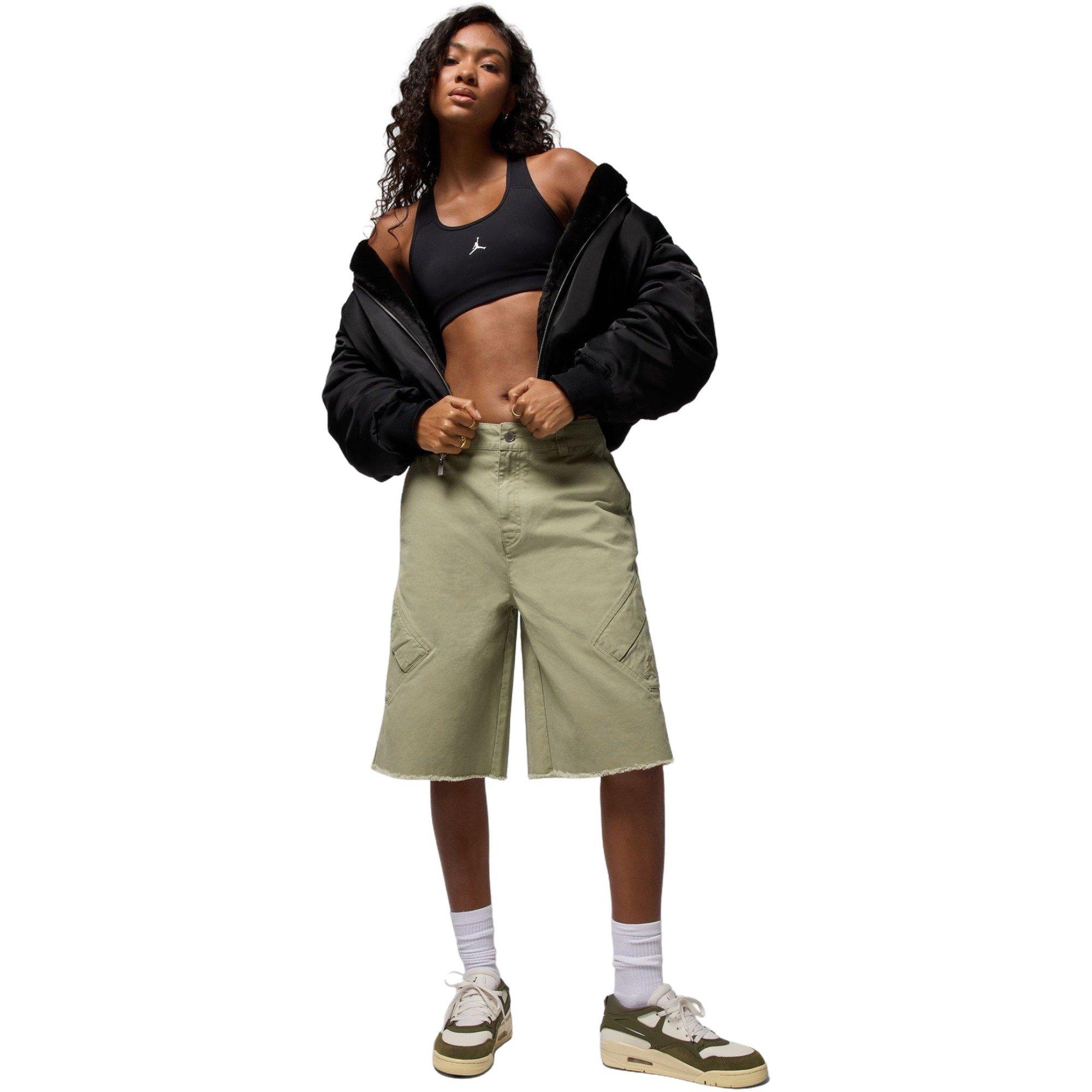 Jordan Women's Essentials Chicago Big Shorts - Olive - OLIVE Thumbnail View 5