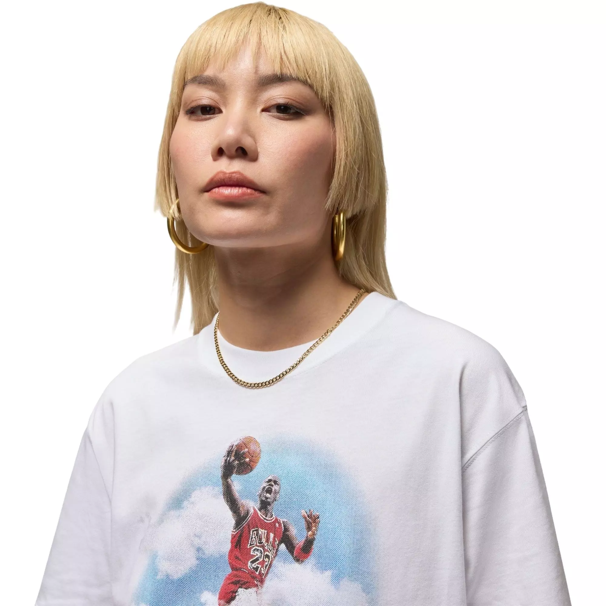 Jordan Women's Flight Graphic Tee - White - WHITE/BLACK