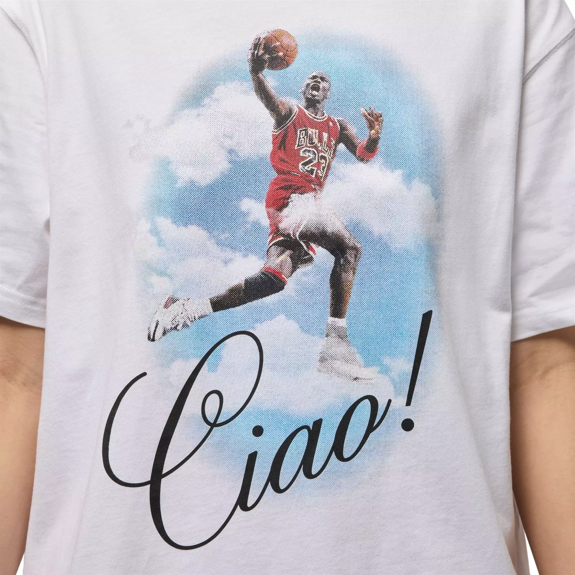 Jordan Women's Flight Graphic Tee - White - WHITE/BLACK