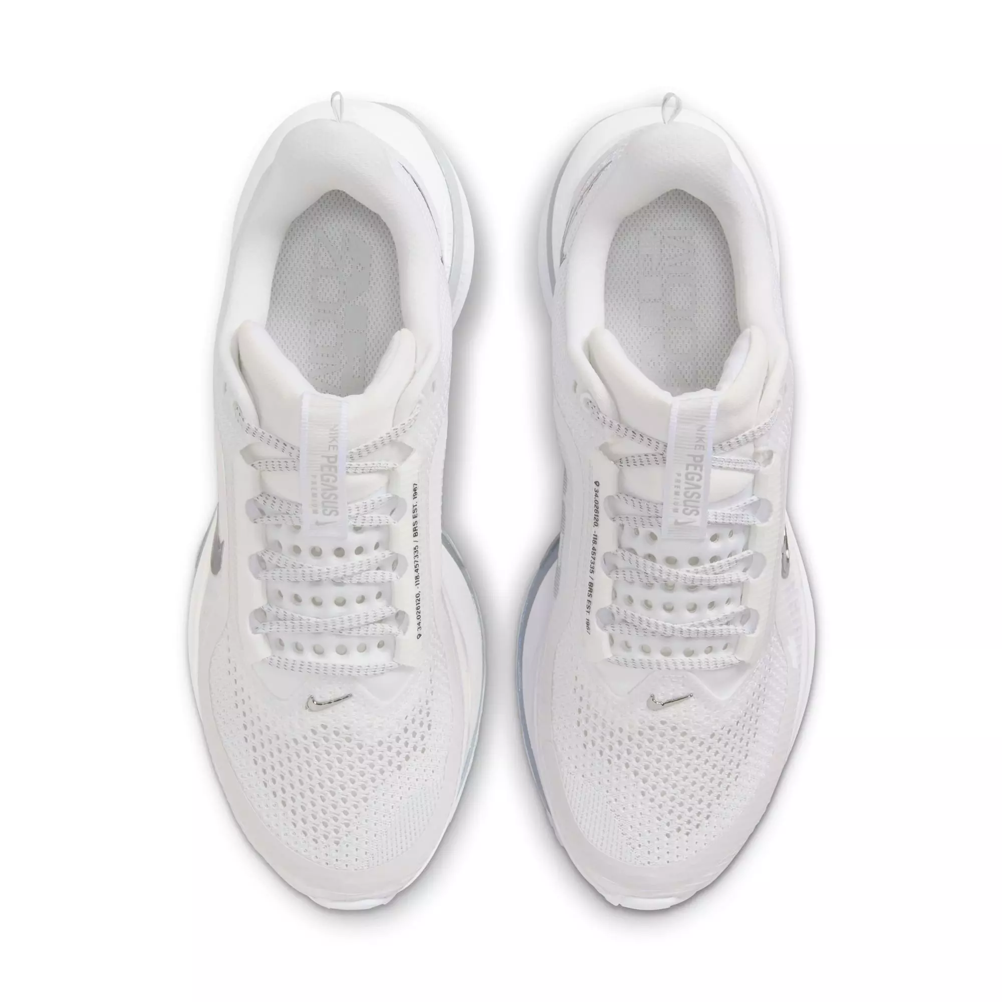 Nike Pegasus Premium "White/Metallic Silver" Women's Road Running Shoe - WHITE/SILVER