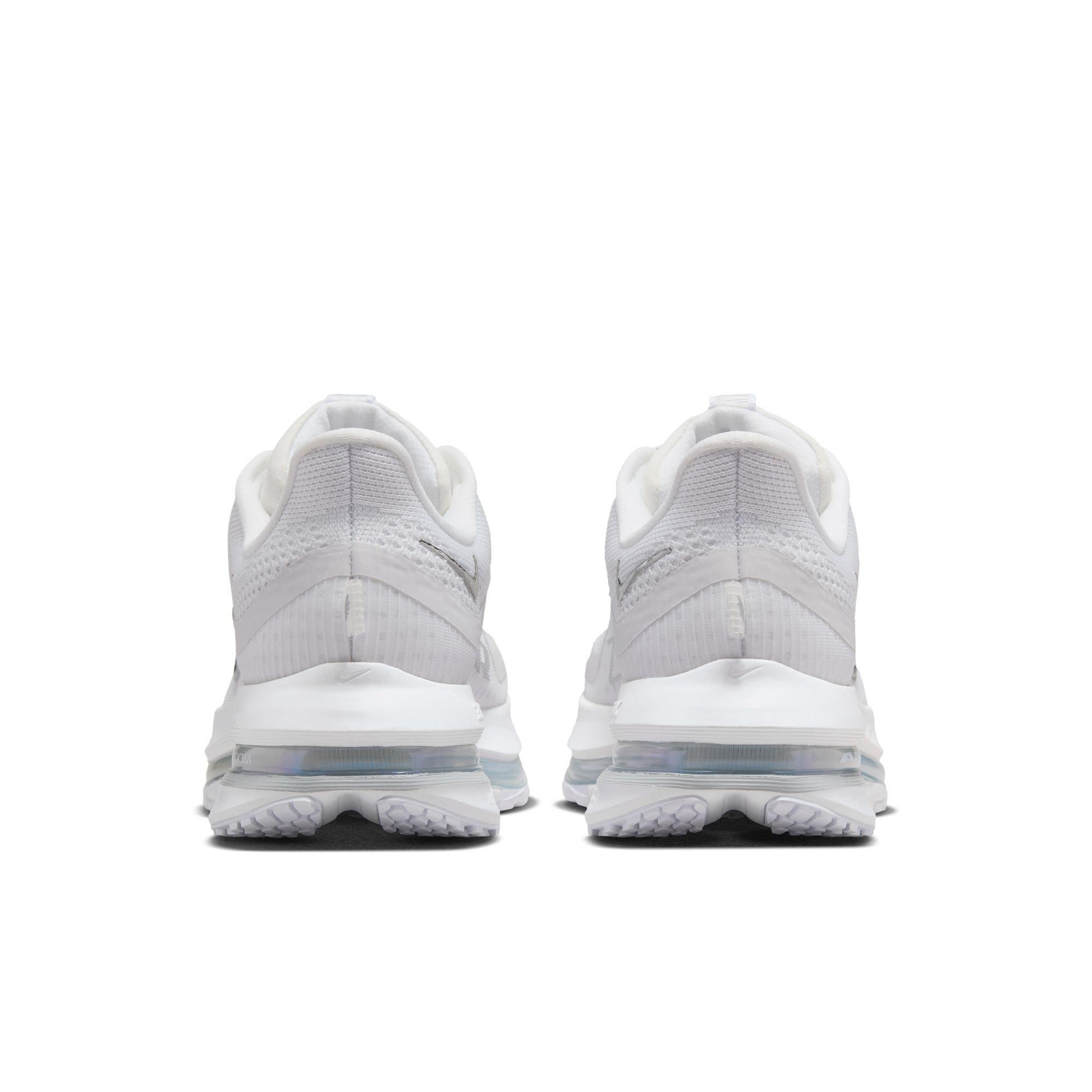 Nike Pegasus Premium "White/Metallic Silver" Women's Road Running Shoe - WHITE/SILVER Thumbnail View 6