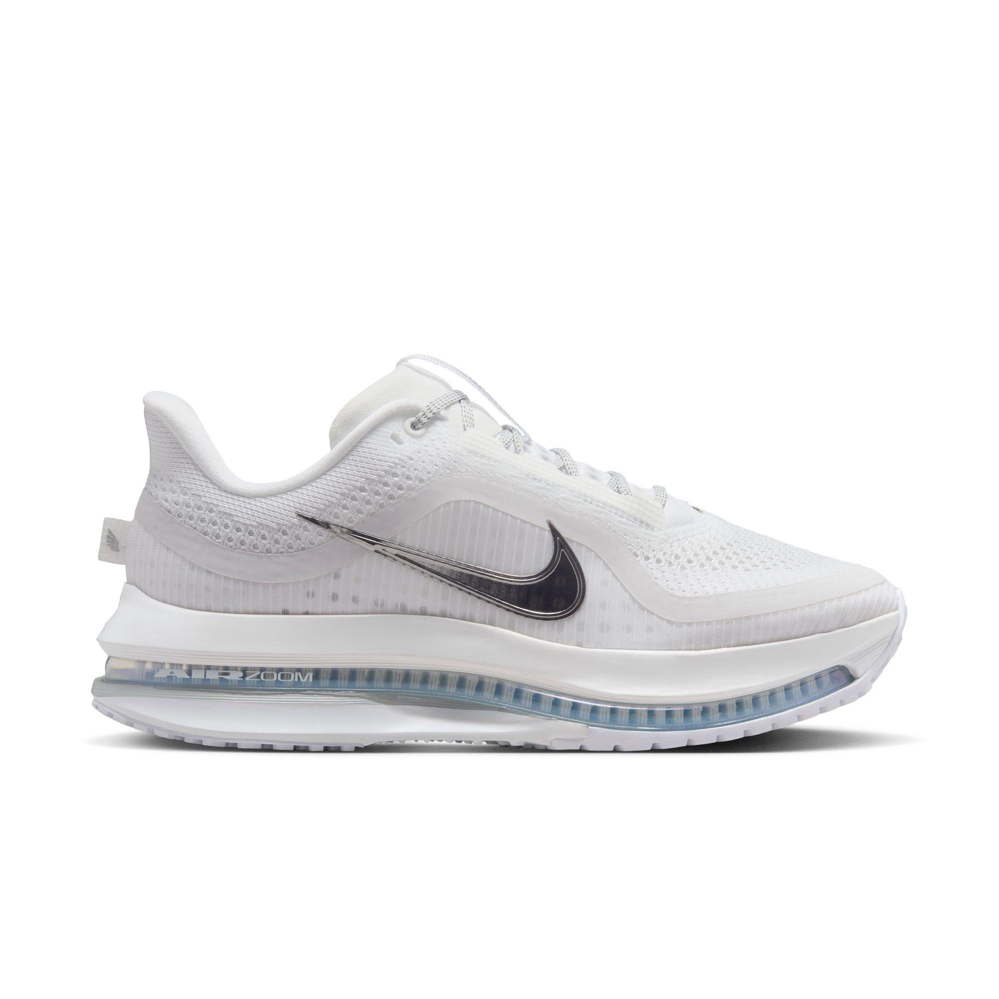 Nike Pegasus Premium "White/Metallic Silver" Women's Road Running Shoe - WHITE/SILVER Thumbnail View 1
