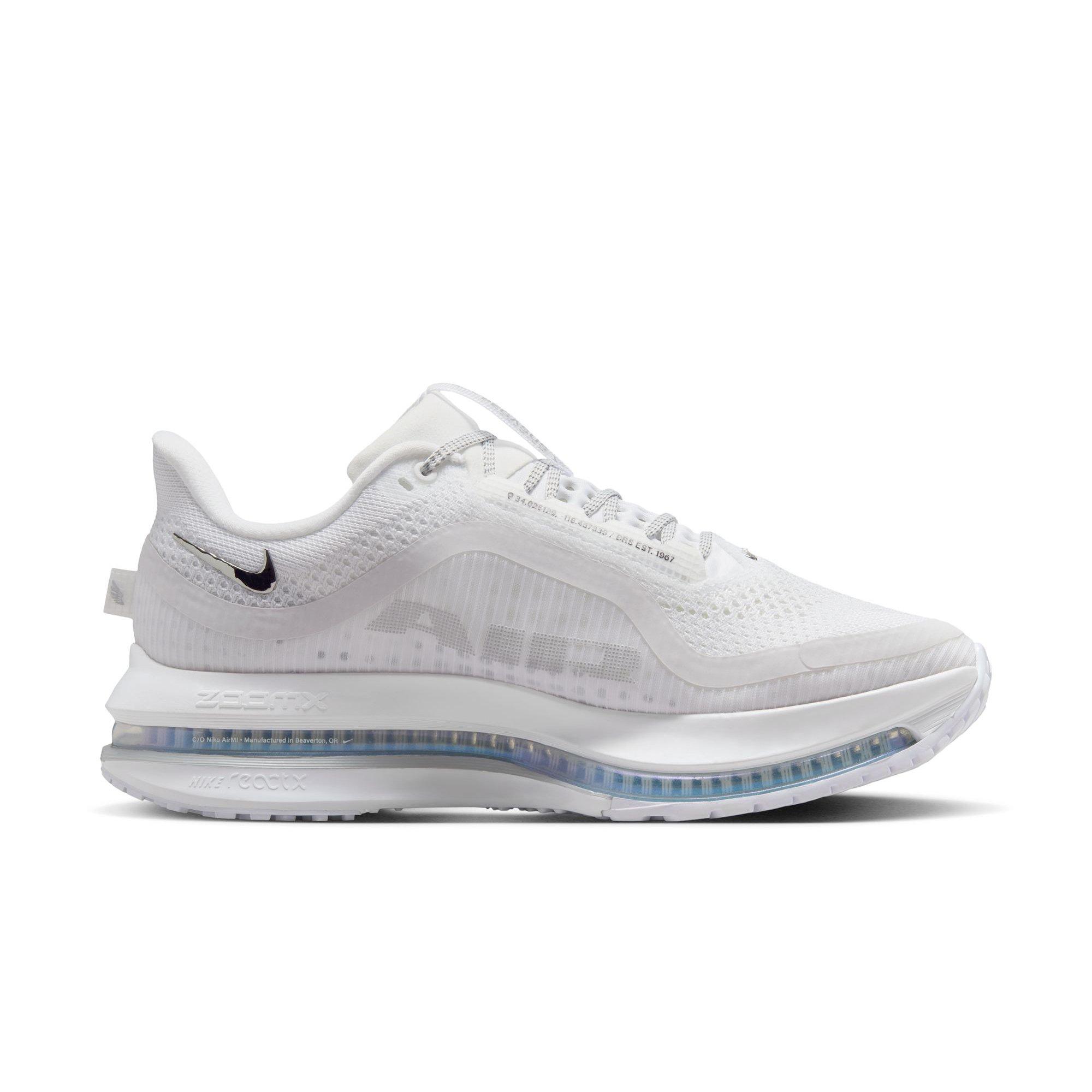 Nike Pegasus Premium "White/Metallic Silver" Women's Road Running Shoe - WHITE/SILVER Thumbnail View 2