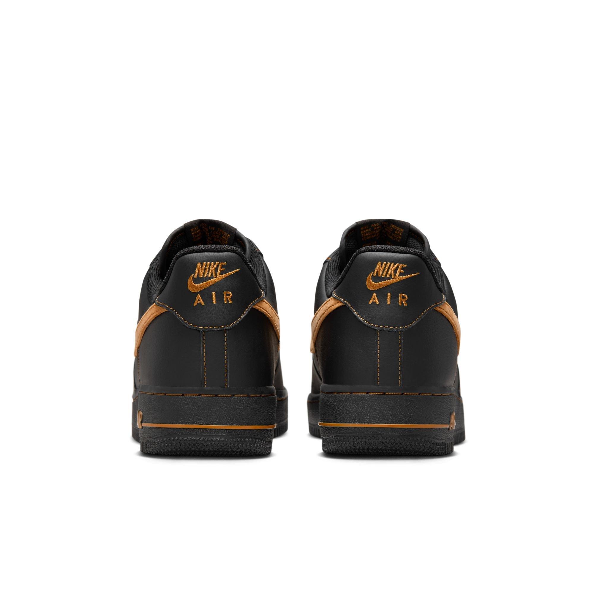 Nike Air Force 1 '07 LV8 "Black/Desert Ochre" Men's Shoe - BLACK/GOLD Thumbnail View 7