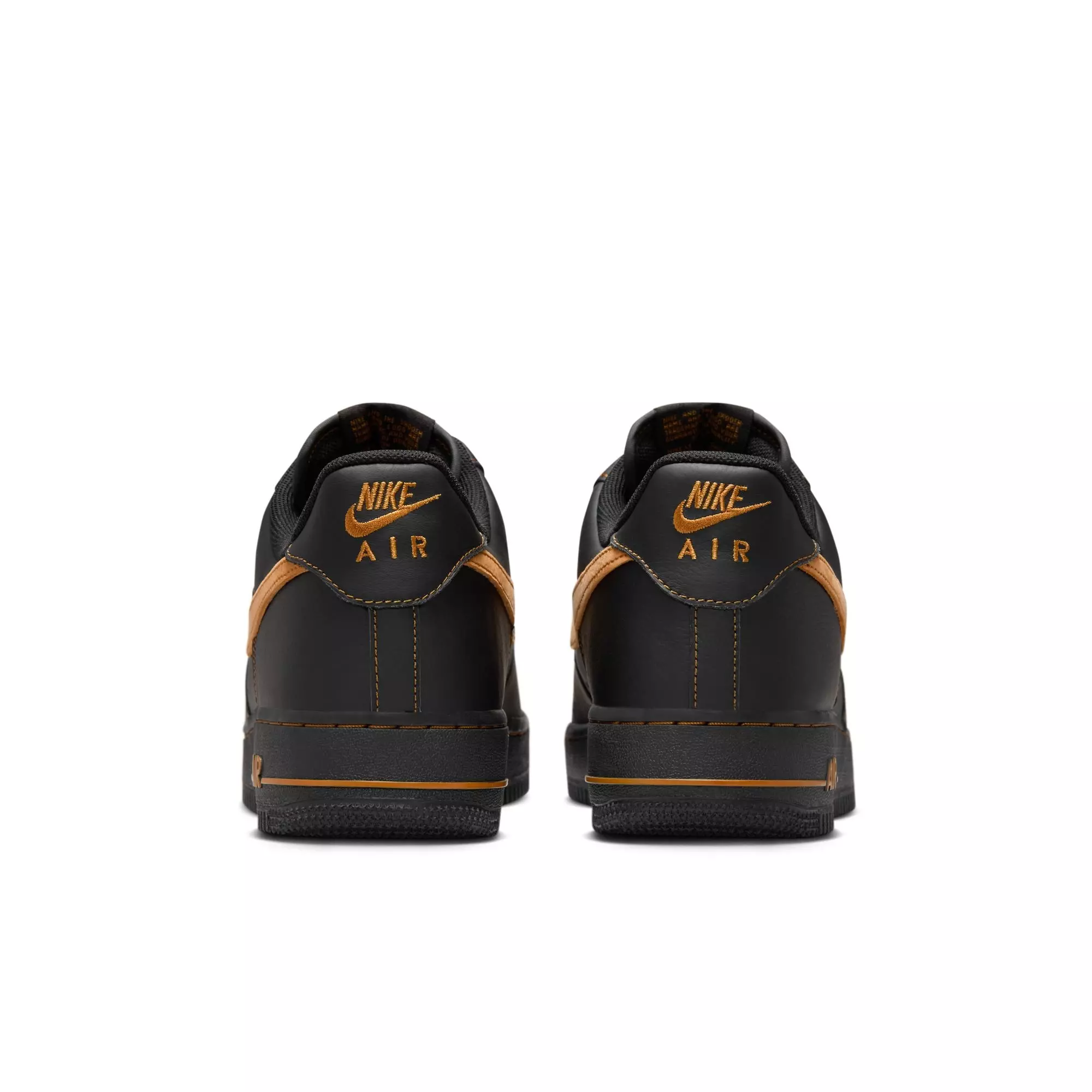 Nike Air Force 1 '07 LV8 "Black/Desert Ochre" Men's Shoe - BLACK/GOLD