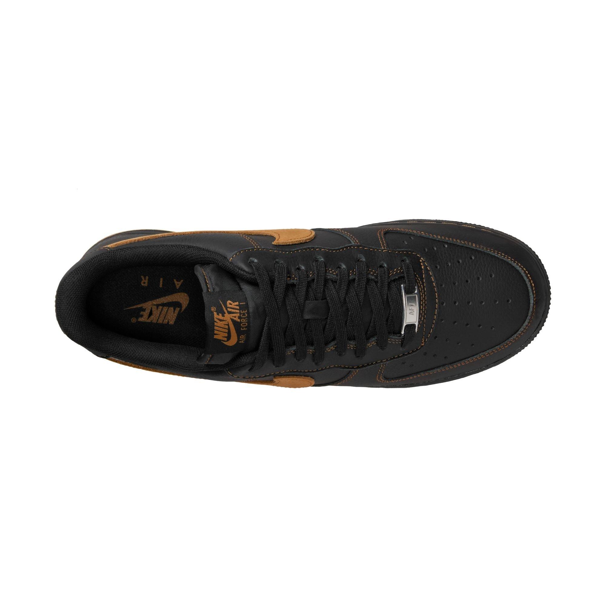 Nike Air Force 1 '07 LV8 "Black/Desert Ochre" Men's Shoe - BLACK/GOLD Thumbnail View 8