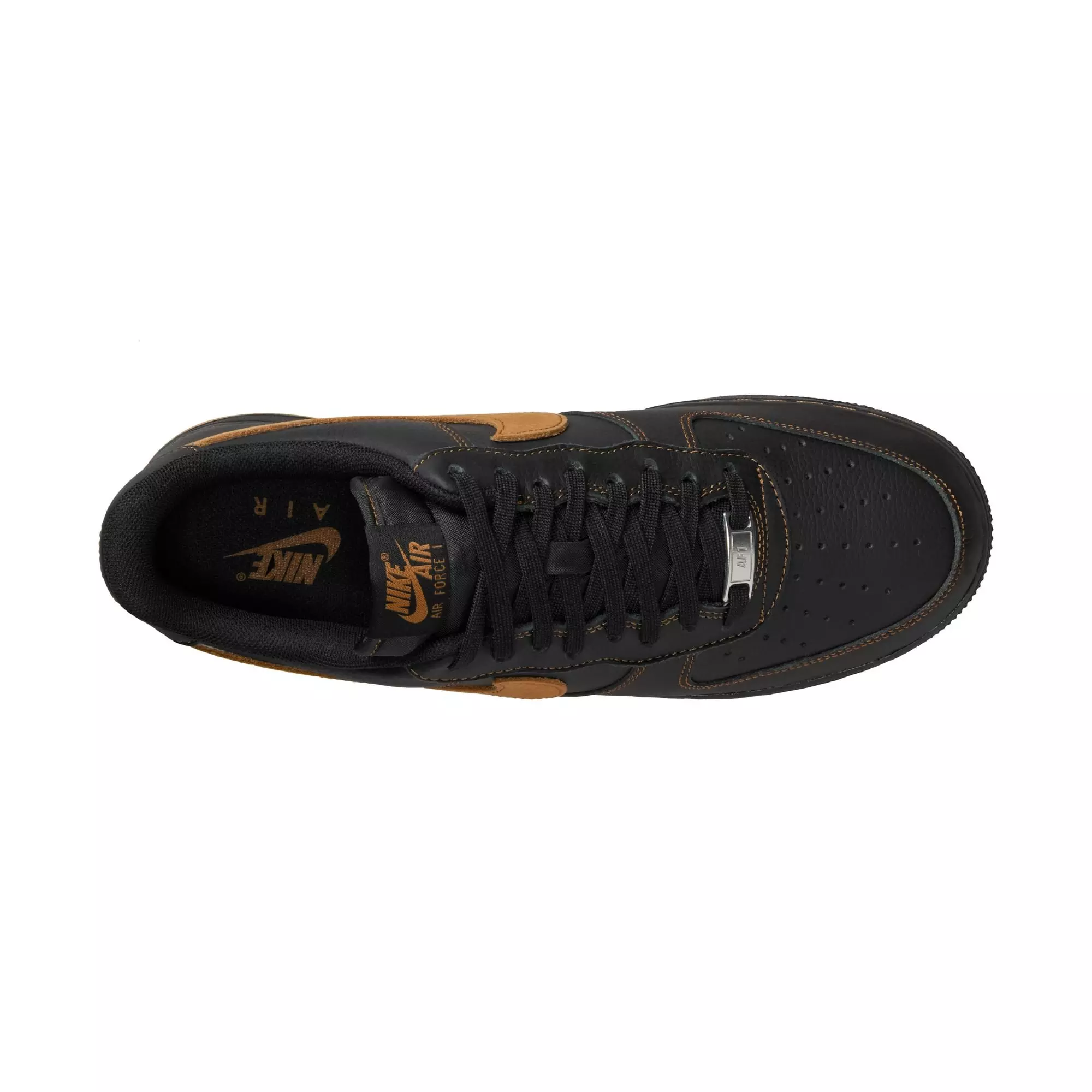 Nike Air Force 1 '07 LV8 "Black/Desert Ochre" Men's Shoe - BLACK/GOLD