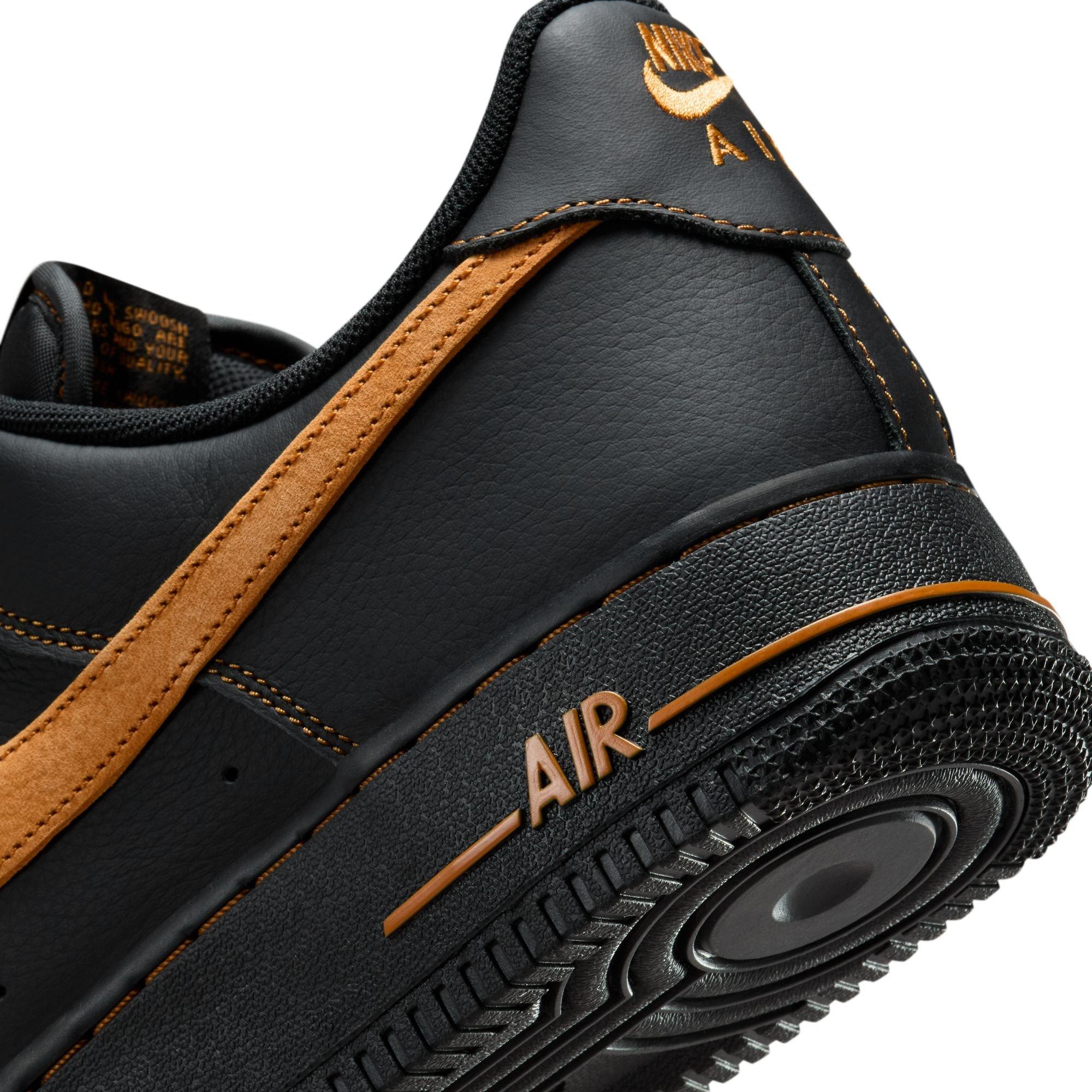 Nike Air Force 1 '07 LV8 "Black/Desert Ochre" Men's Shoe - BLACK/GOLD Thumbnail View 11