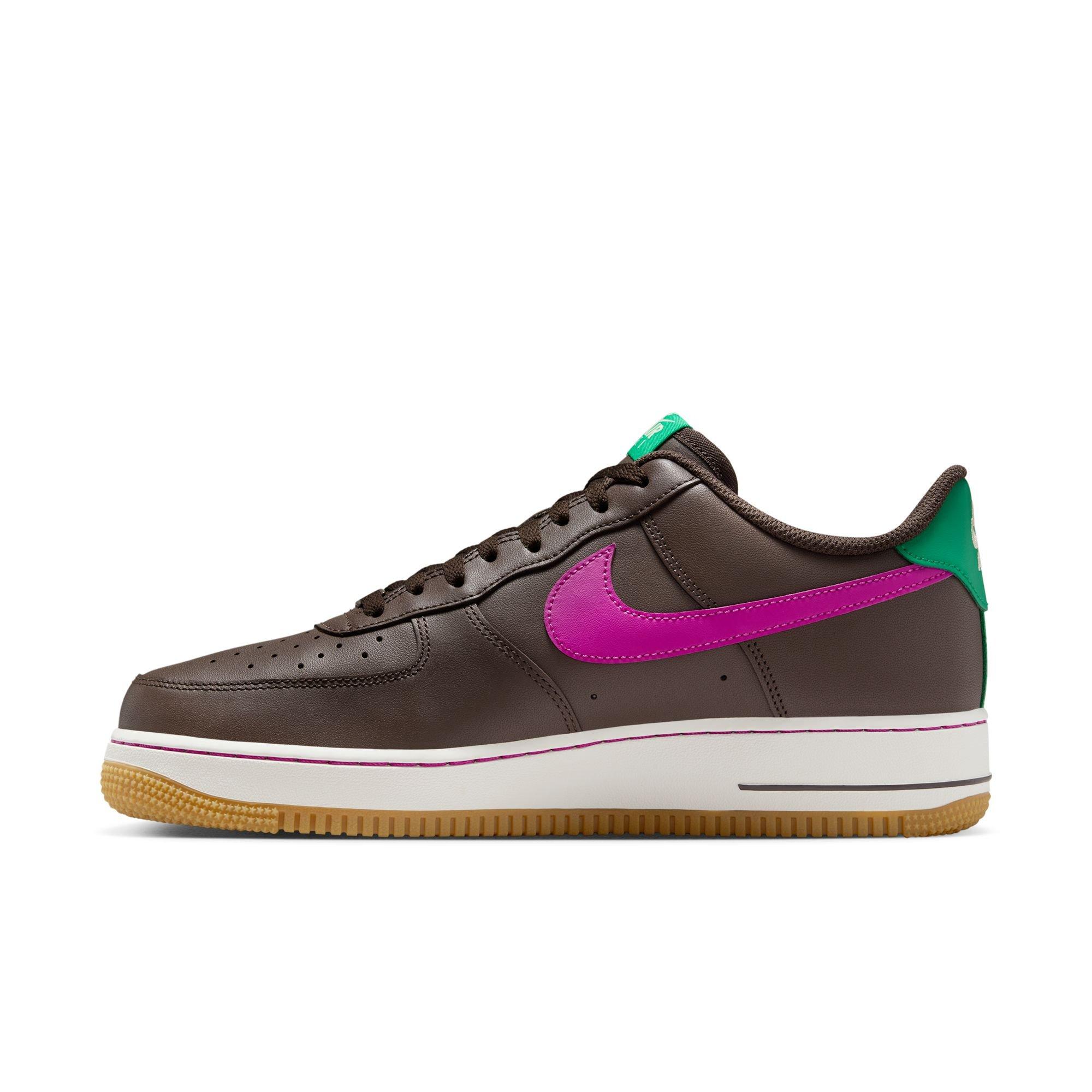 Nike Air Force 1 '07 "Baroque Brown/Vivid Purple/Stadium Green" Men's Shoe - PURPLE Thumbnail View 4
