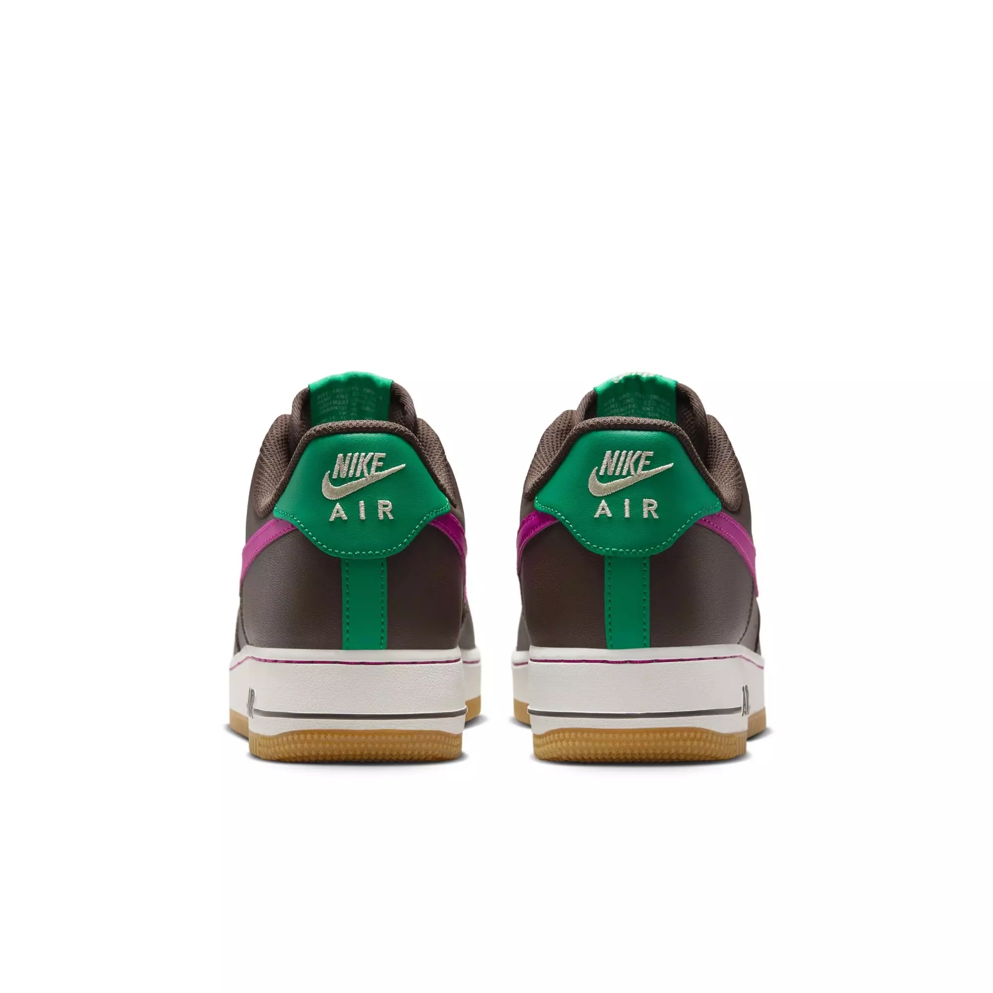 Nike Air Force 1 '07 "Baroque Brown/Vivid Purple/Stadium Green" Men's Shoe - PURPLE