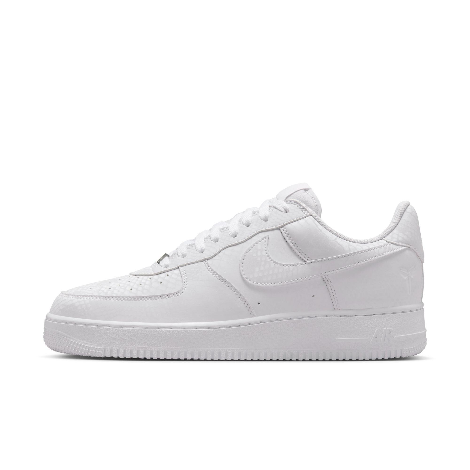 Nike Kobe Air Force 1 Low "White" Men's Shoe - WHITE Thumbnail View 3