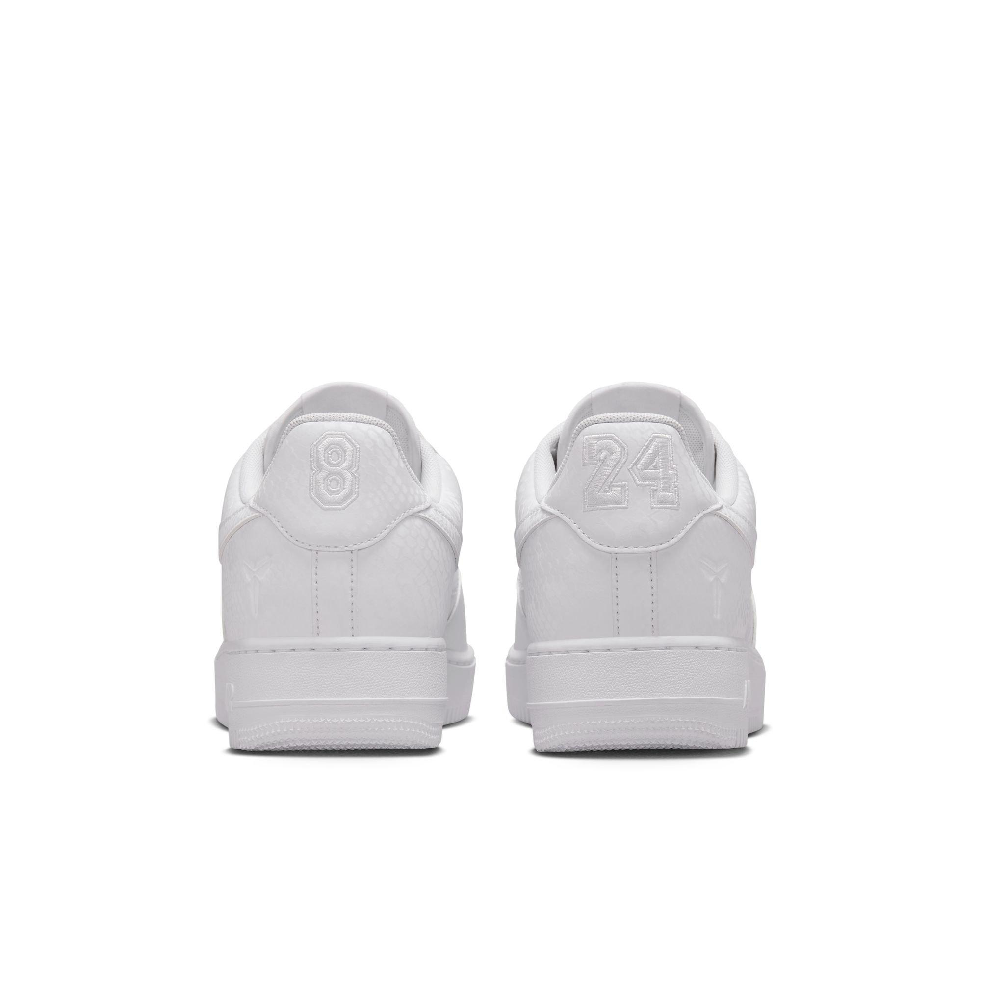 Nike Kobe Air Force 1 Low "White" Men's Shoe - WHITE Thumbnail View 7