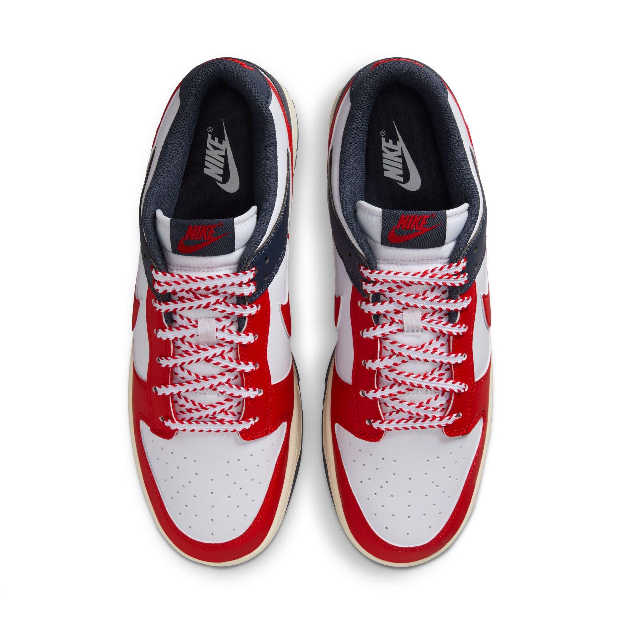 Nike Dunk Low Retro "Red Sox" Men's Shoe - RED/BLUE Thumbnail View 7