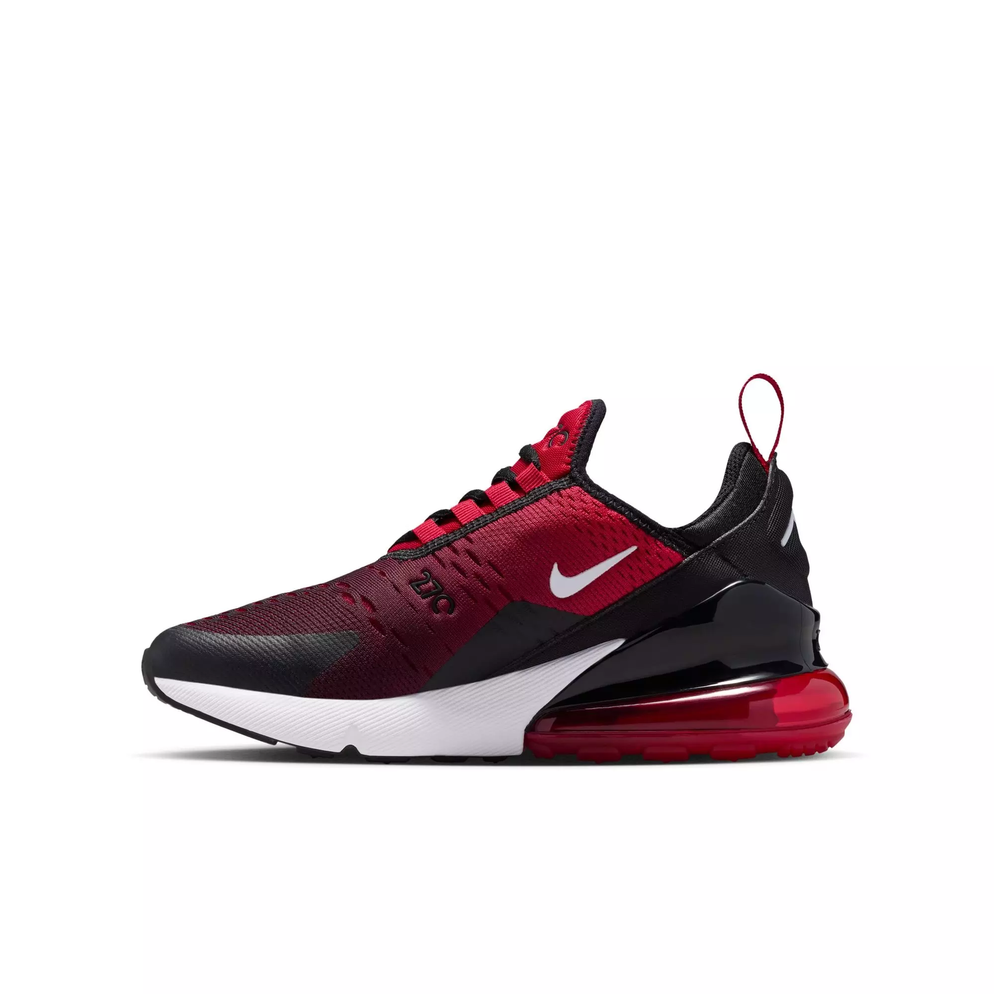 Nike Air Max 270 "Gym Red/White/Black" Grade School Boys' Shoe - RED/BLACK