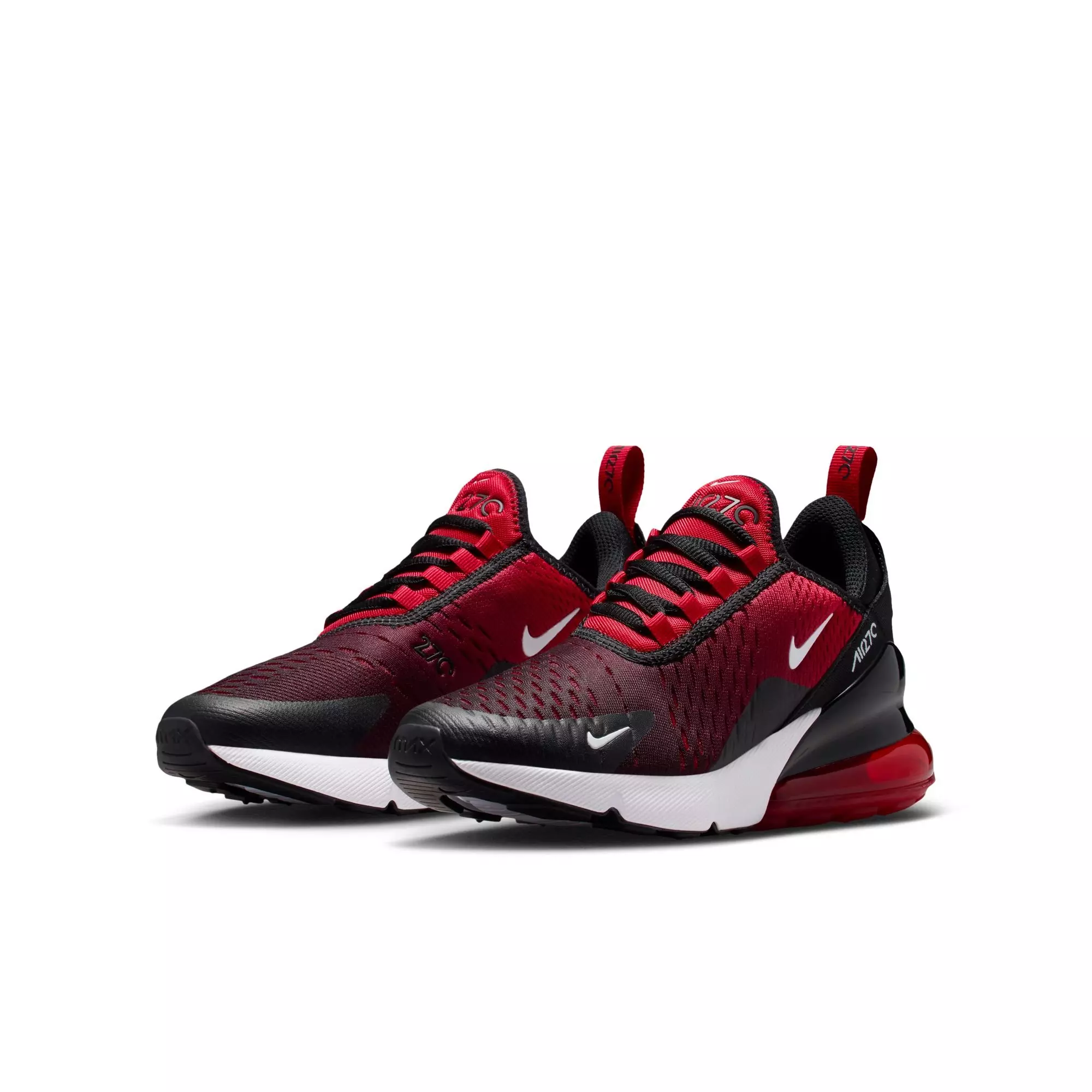 Nike Air Max 270 "Gym Red/White/Black" Grade School Boys' Shoe - RED/BLACK