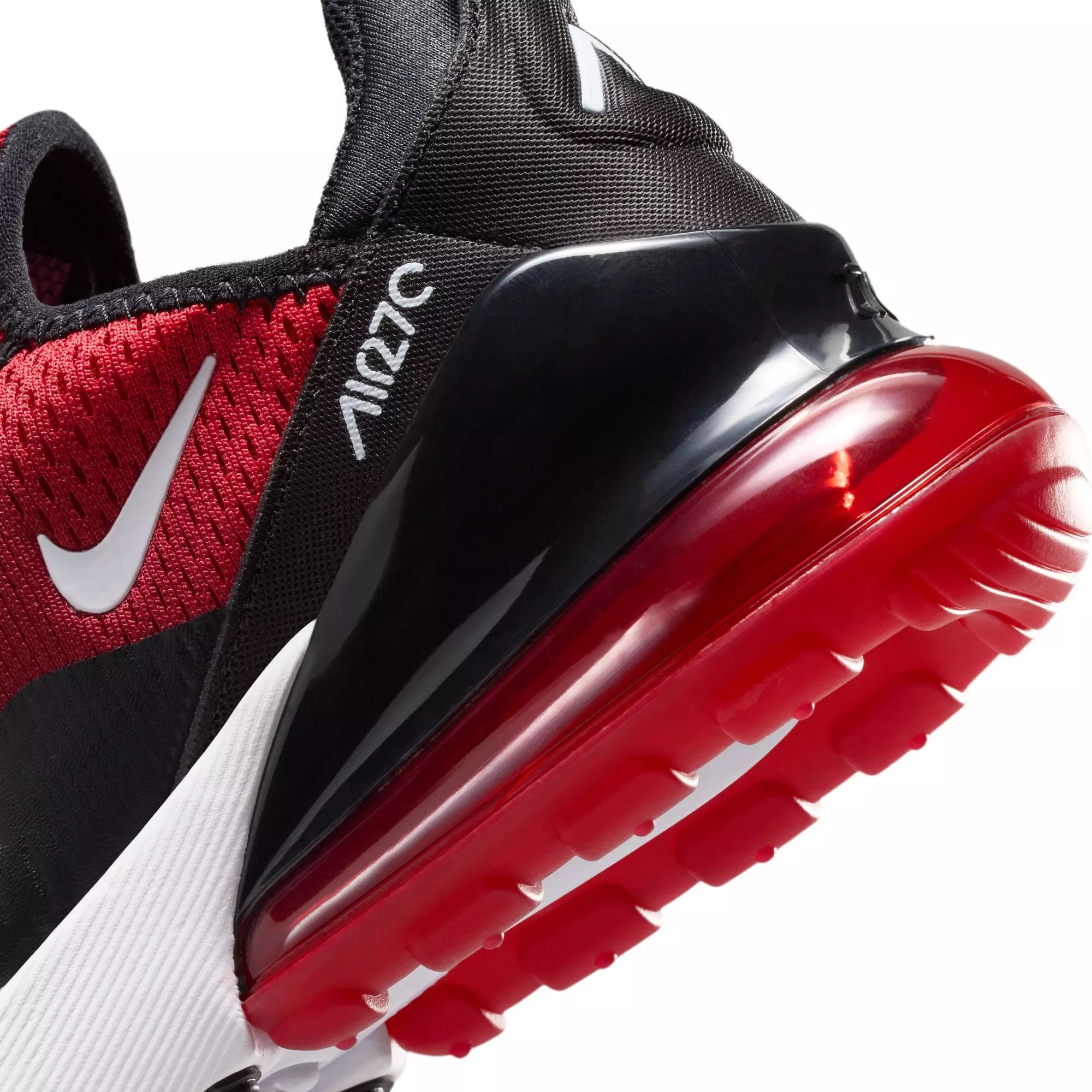 Nike Air Max 270 "Gym Red/White/Black" Grade School Boys' Shoe - RED/BLACK
