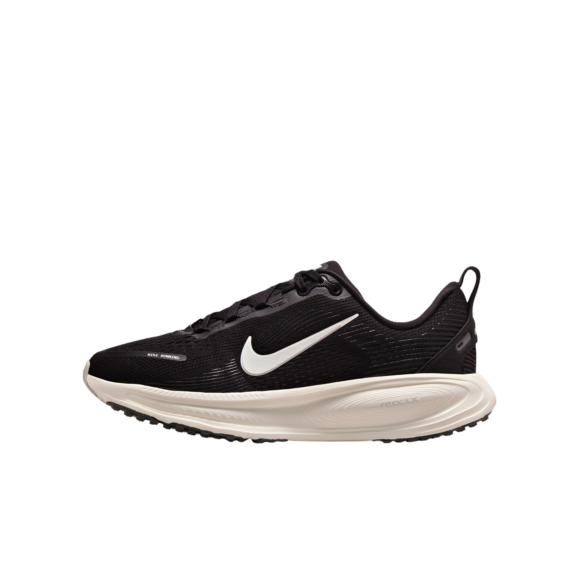 Nike Vomero 18 Grade School Boys' "Black/Summit White/Coconut Milk/Iron Ore" Running Shoe