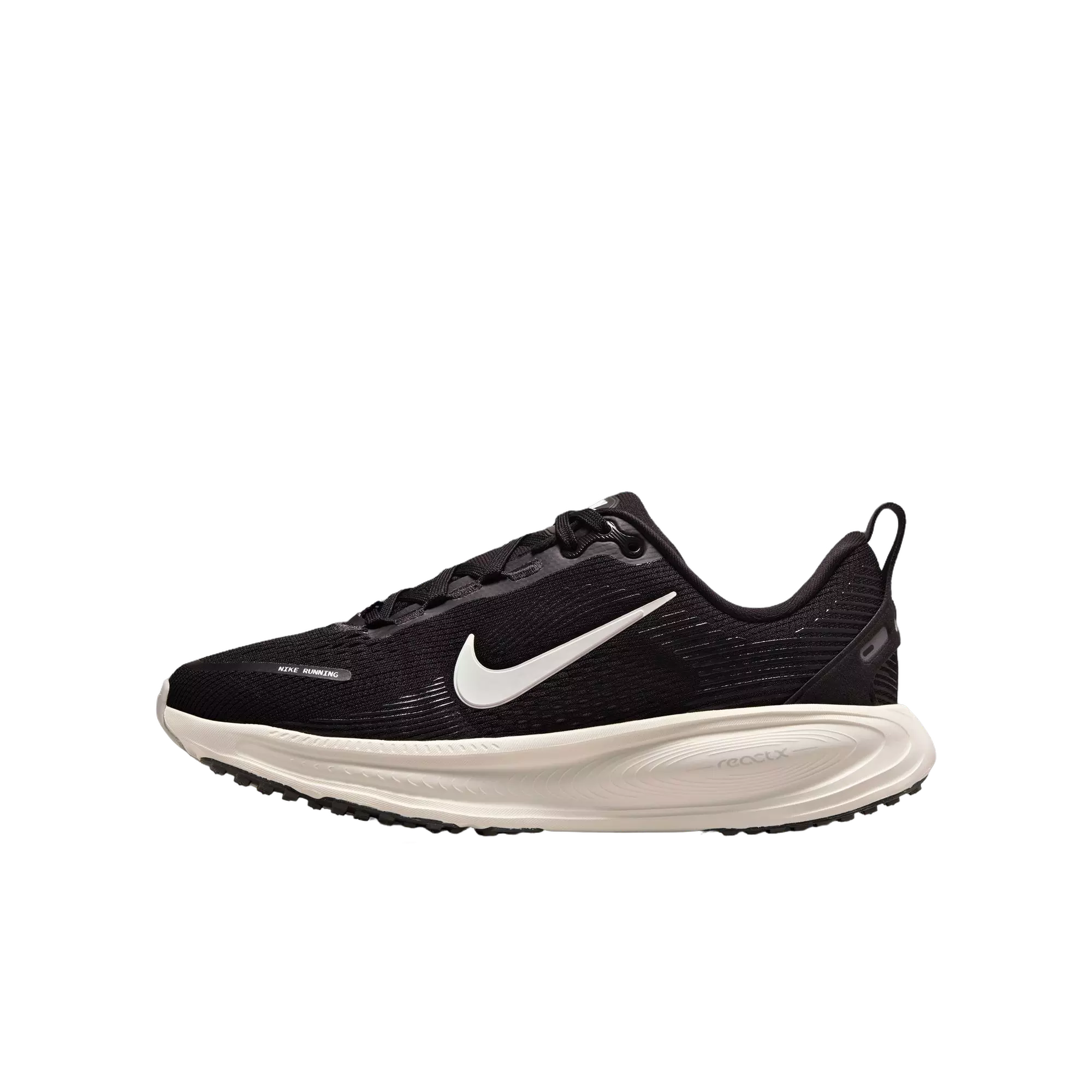 Nike Vomero 18 "Black/Summit White/Coconut Milk/Iron Ore" Grade School Boys' Running Shoe - BLACK/WHITE