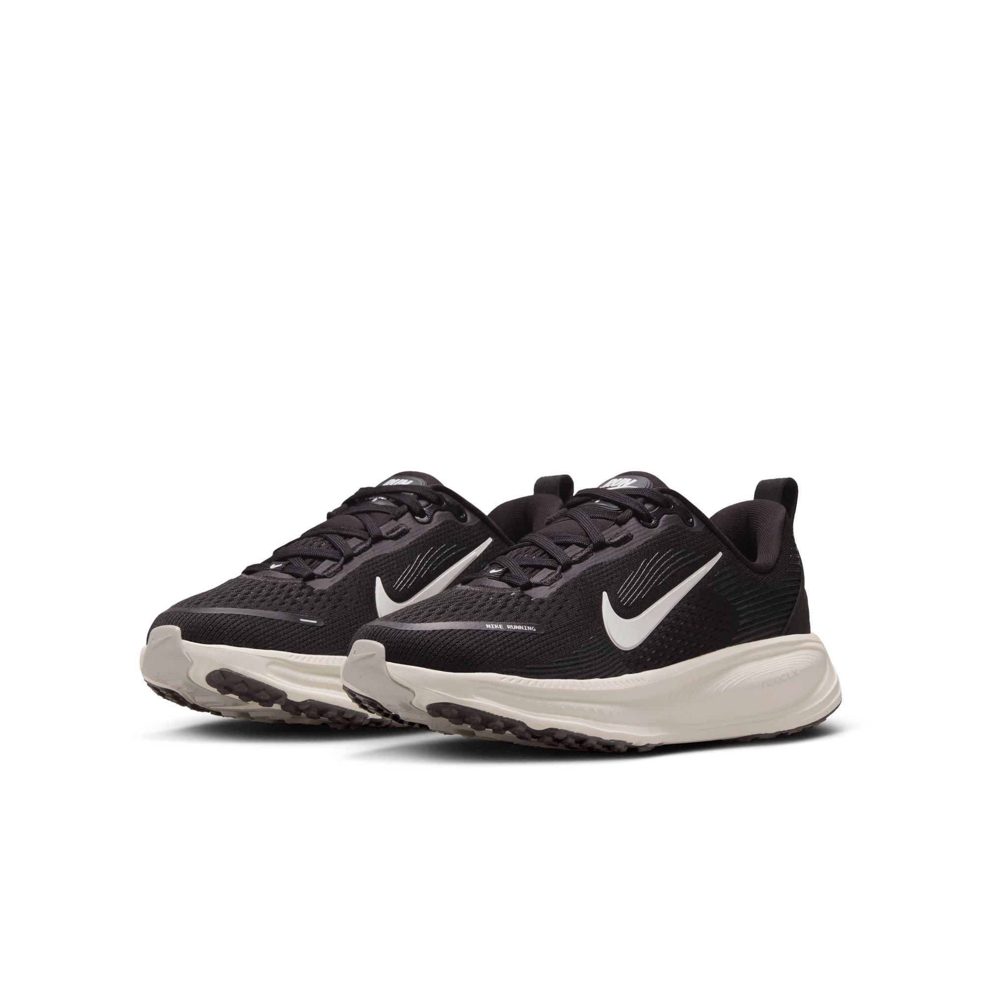 Nike Vomero 18 Grade School Boys' "Black/Summit White/Coconut Milk/Iron Ore" Running Shoe