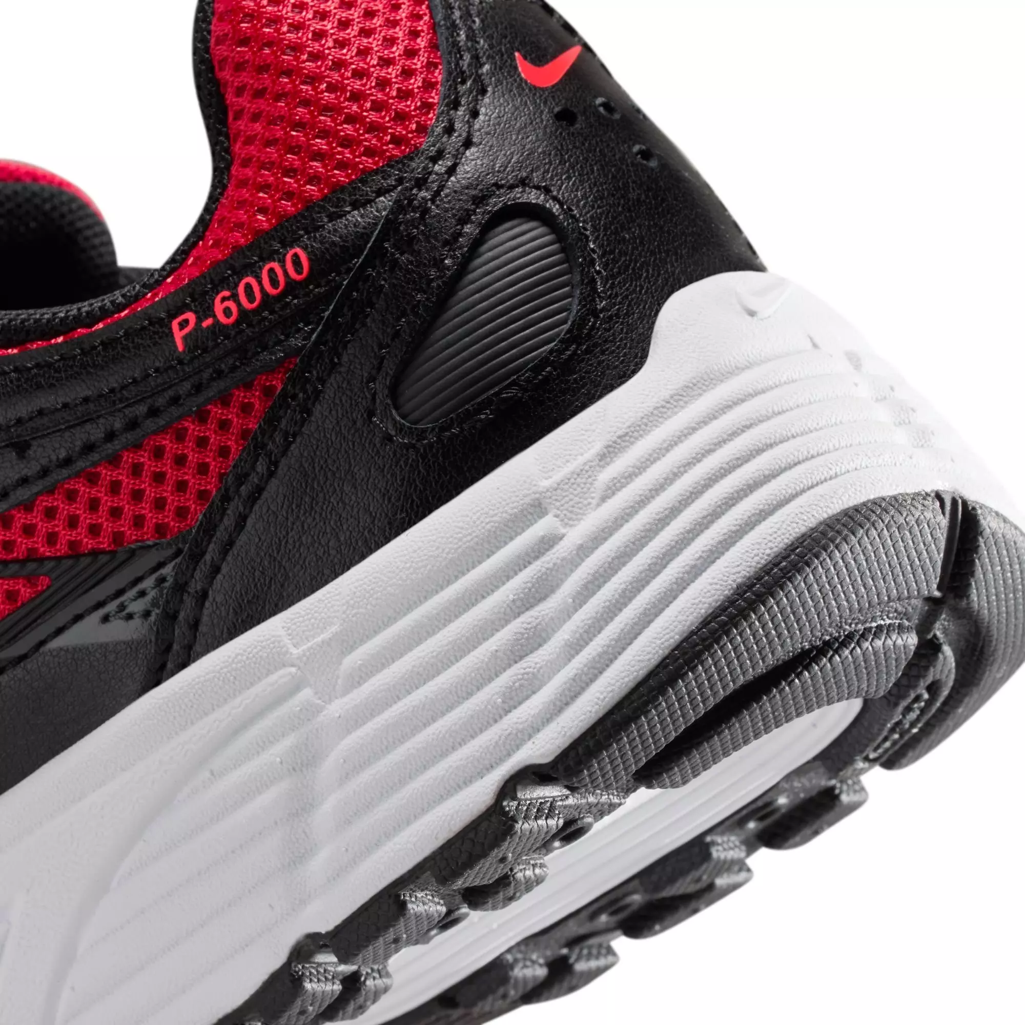 Nike P-6000 "University Red/Black/Metallic Silver" Grade School Boys' Shoe - RED/BLACK