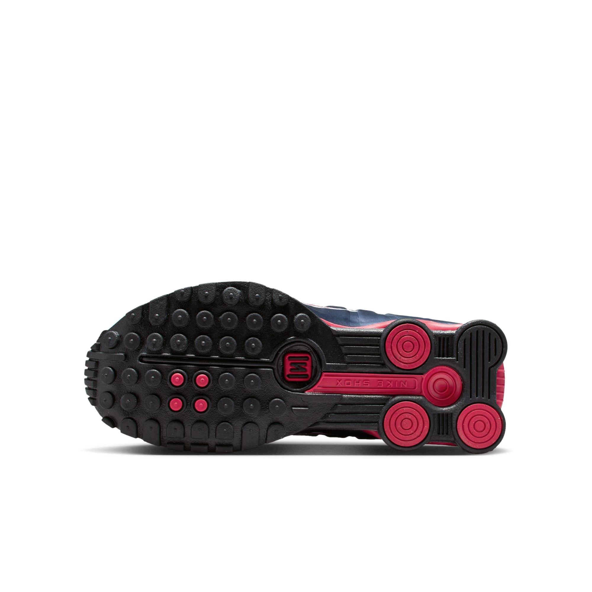 Nike Shox R4 Grade School Boys' "Midnight Navy/Gym Red/White" Shoe