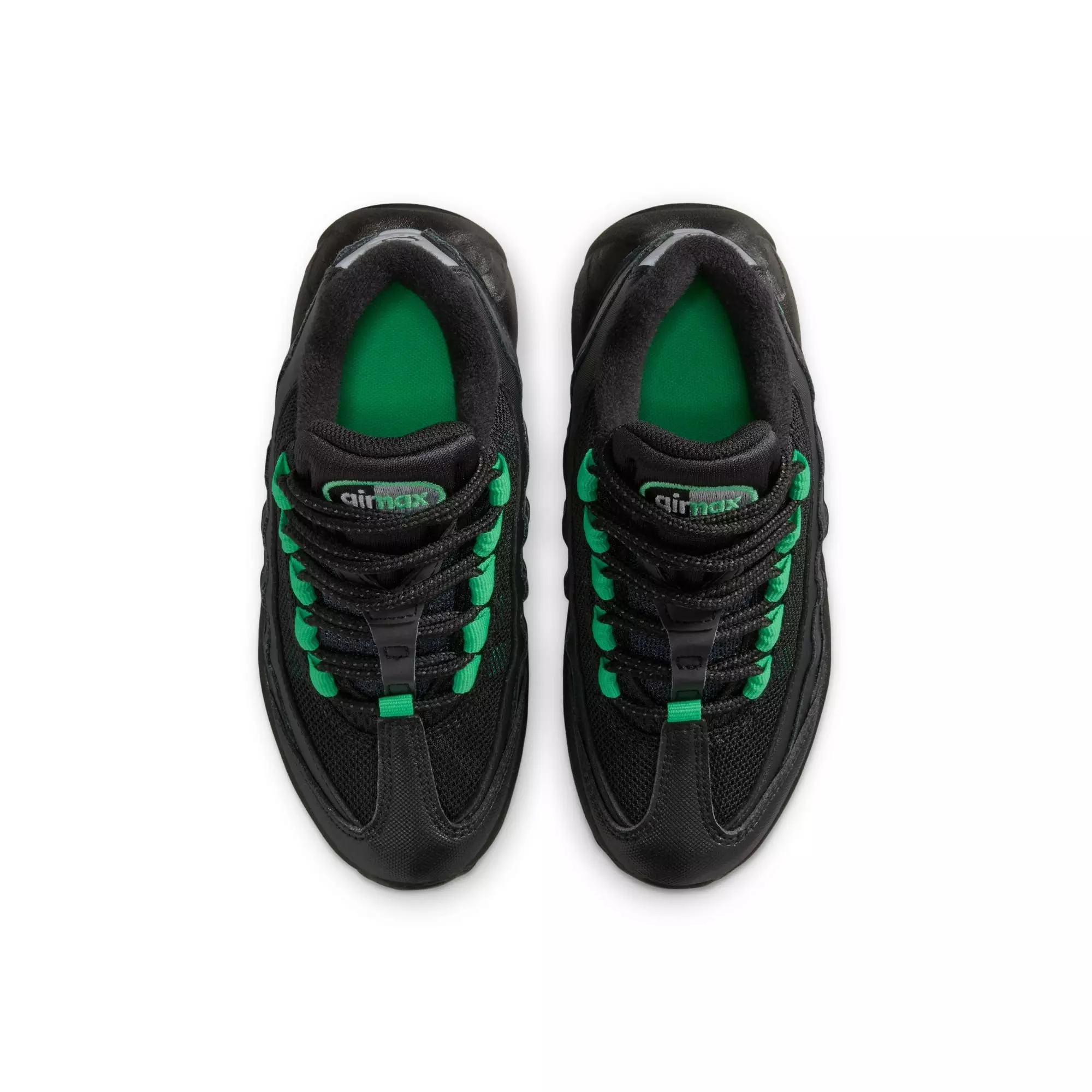 Nike Air Max 95 Recraft "Black/Green Shock/Pearl Grey" Preschool Boys' Shoe - BLACK/GREEN