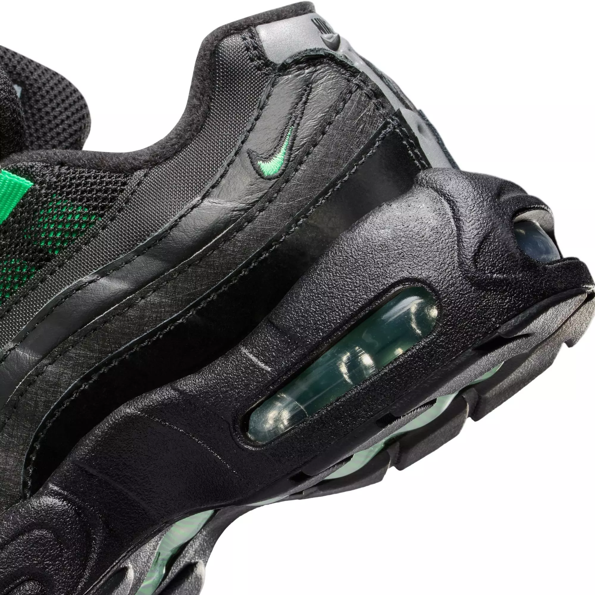 Nike Air Max 95 Recraft "Black/Green Shock/Pearl Grey" Preschool Boys' Shoe - BLACK/GREEN