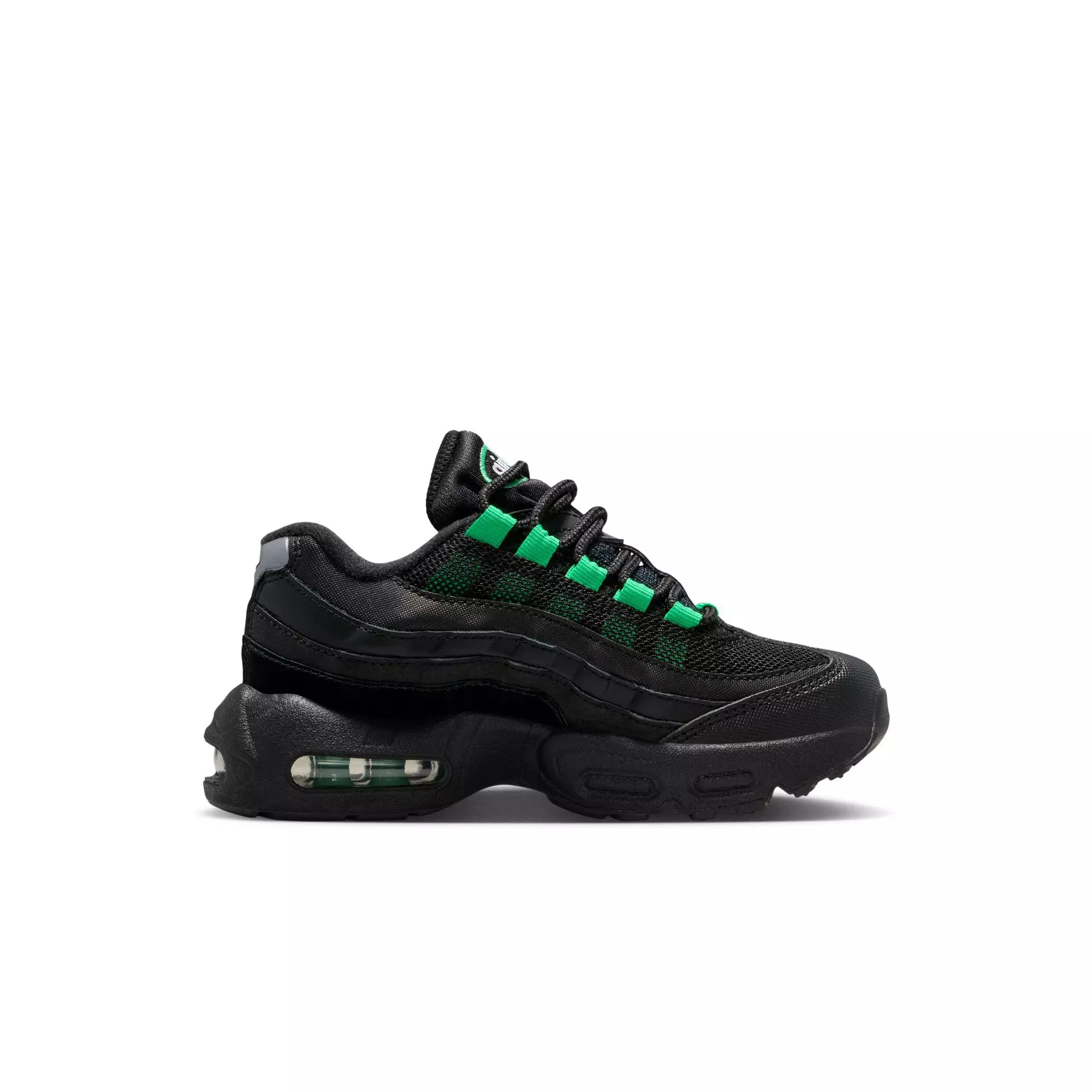 Nike Air Max 95 Recraft "Black/Green Shock/Pearl Grey" Preschool Boys' Shoe - BLACK/GREEN