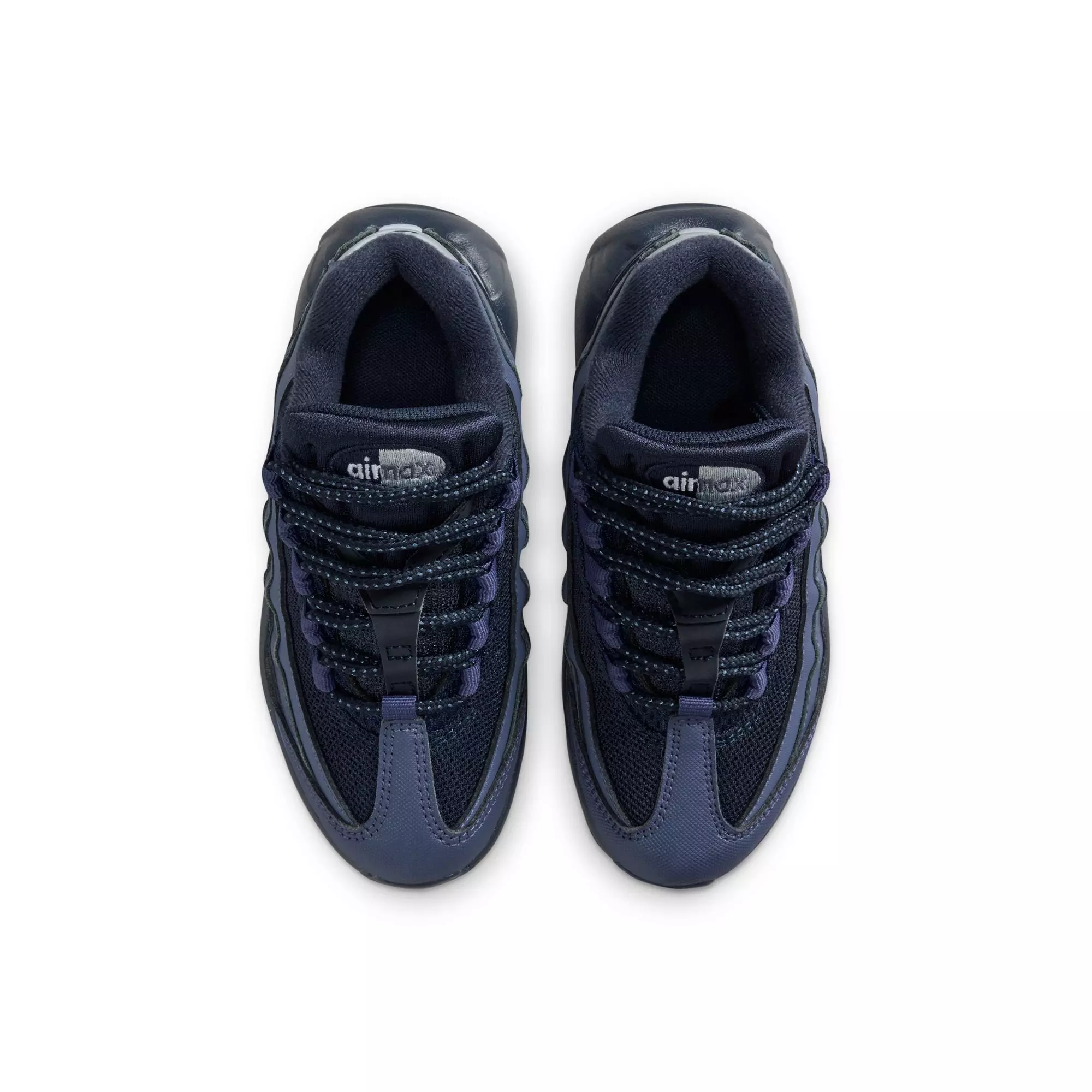 Nike Air Max 95 Recraft "Sanded Purple/Wolf Grey/Obsidian" Preschool Boys' Shoe - BLACK/PURPLE