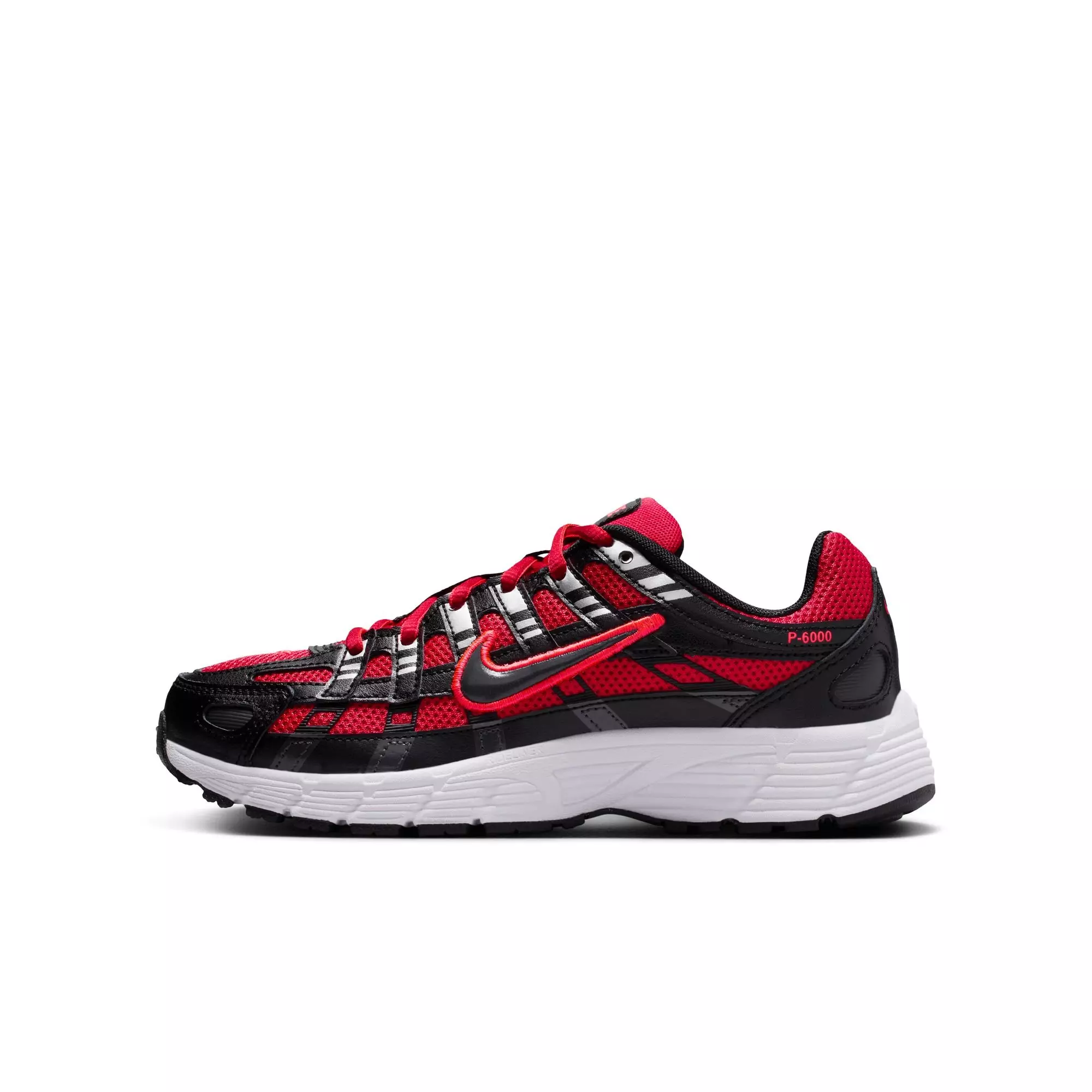 Nike P-6000 "University Red/Black/Metallic Silver" Preschool Boys' Shoe - RED/BLACK