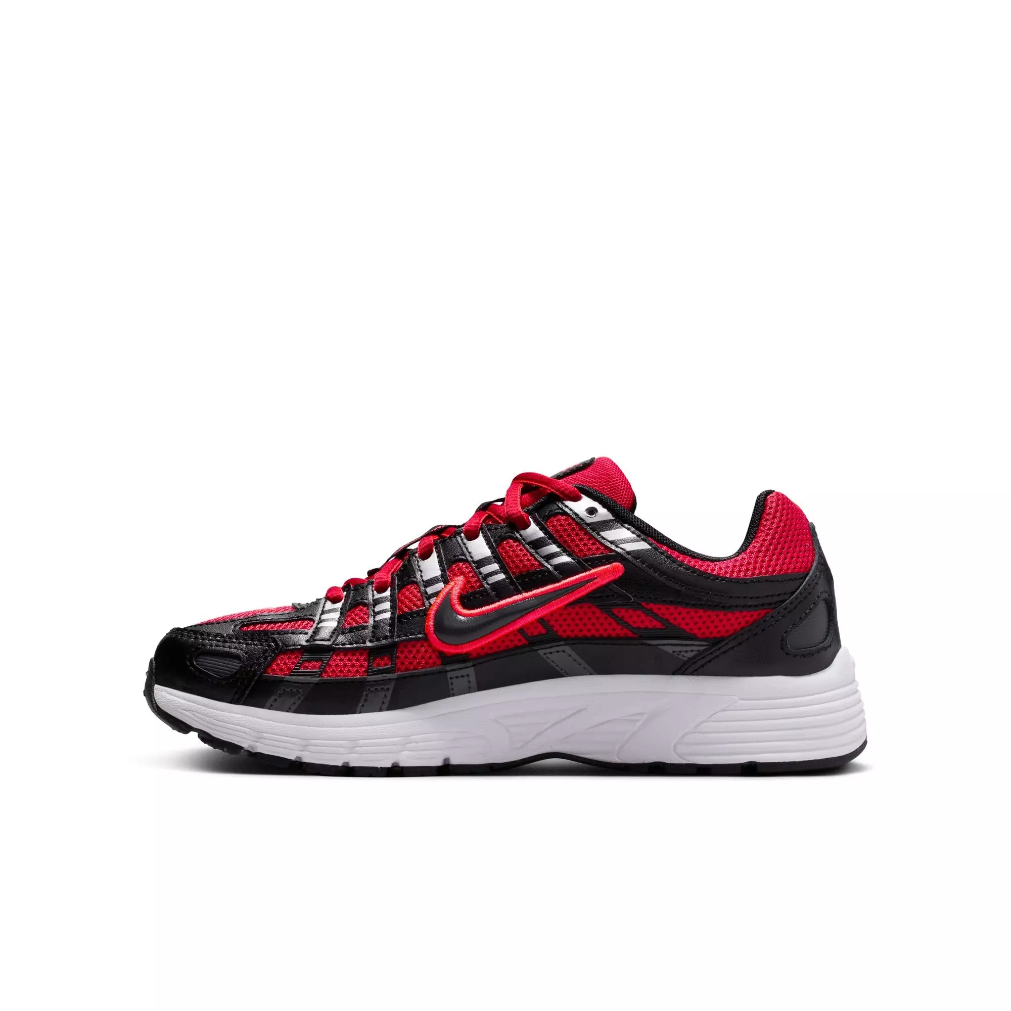 Nike P-6000 "University Red/Black/Metallic Silver" Preschool Boys' Shoe - RED/BLACK