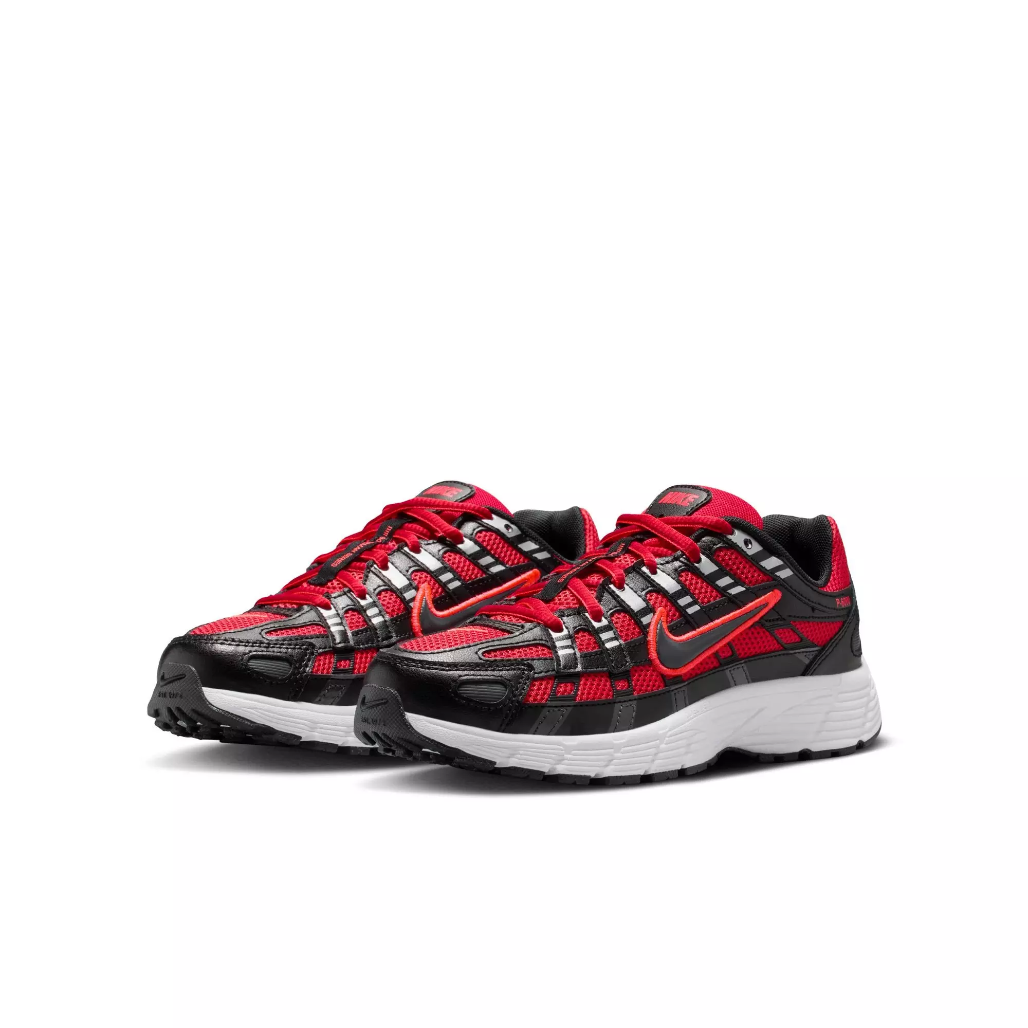 Nike P-6000 "University Red/Black/Metallic Silver" Preschool Boys' Shoe - RED/BLACK
