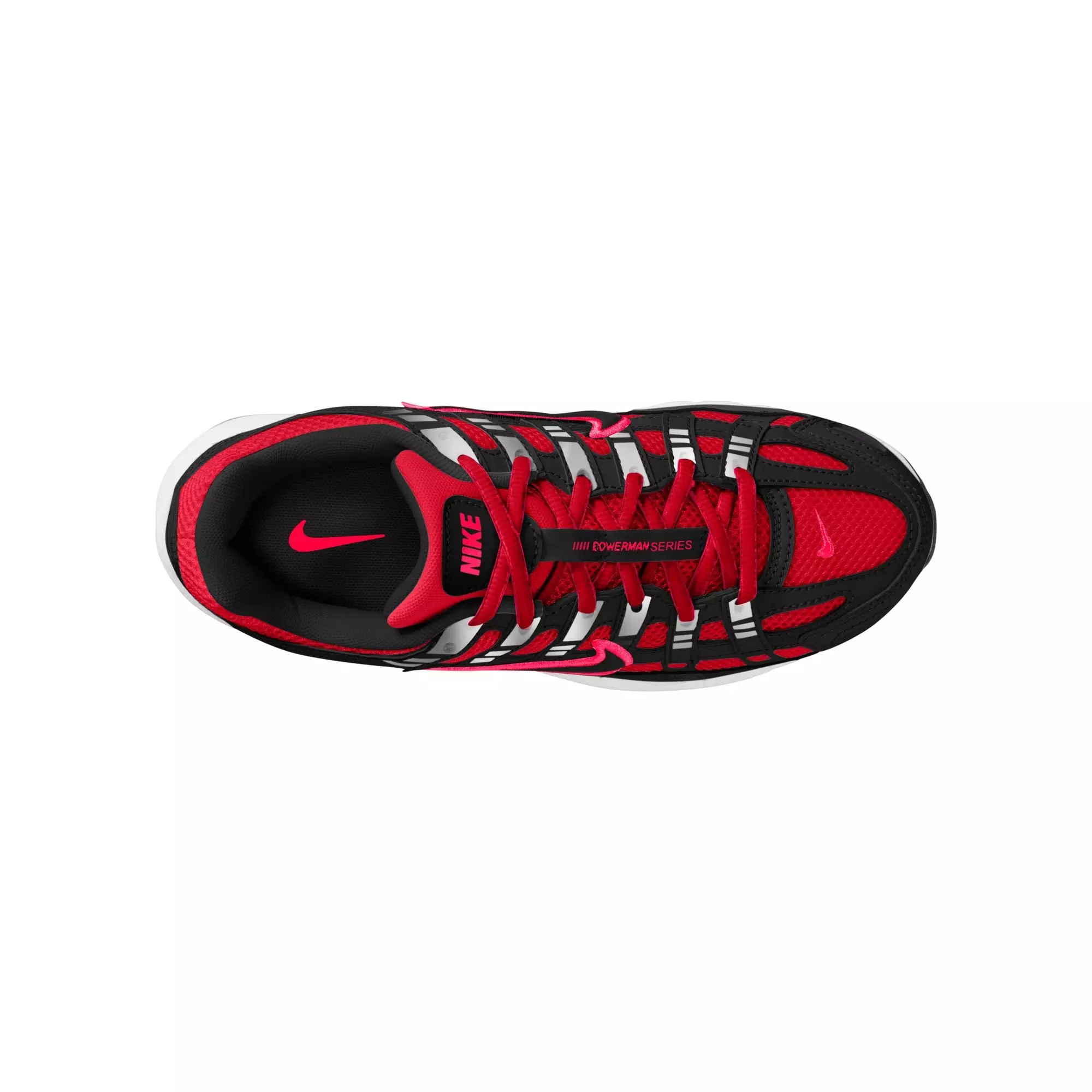 Nike P-6000 "University Red/Black/Metallic Silver" Preschool Boys' Shoe - RED/BLACK
