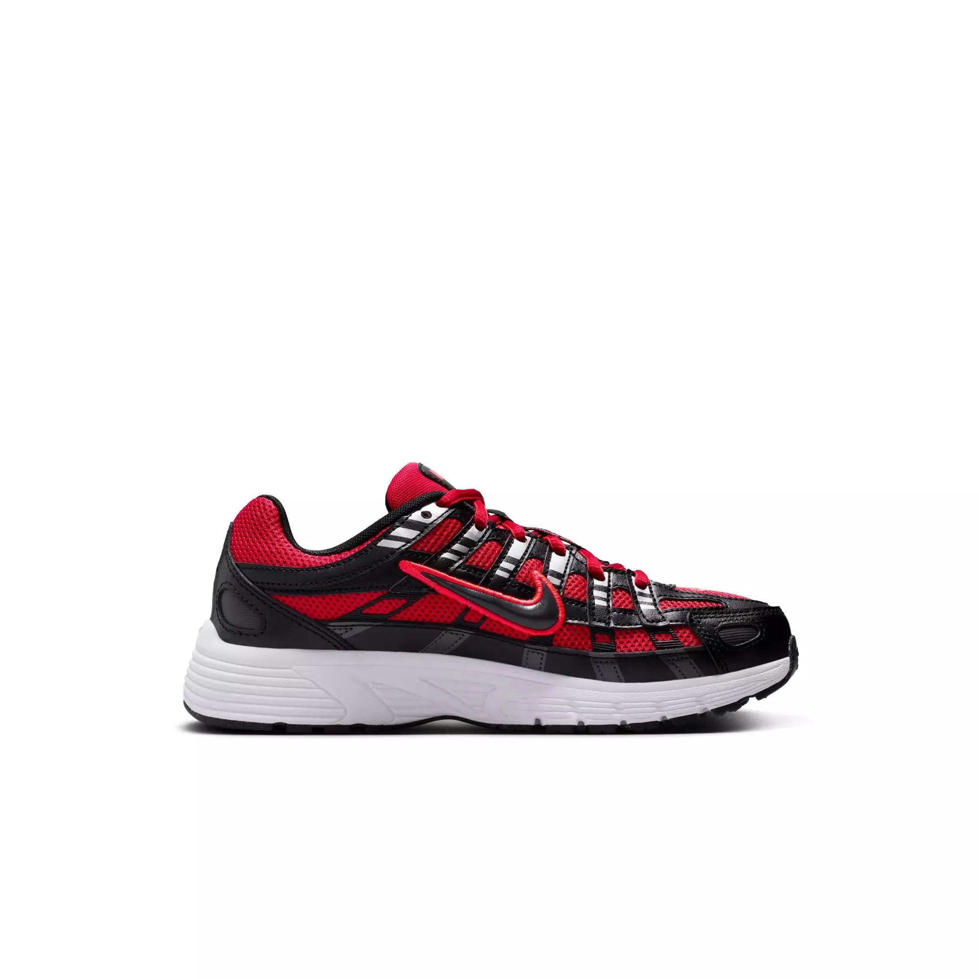 Nike P-6000 "University Red/Black/Metallic Silver" Preschool Boys' Shoe - RED/BLACK