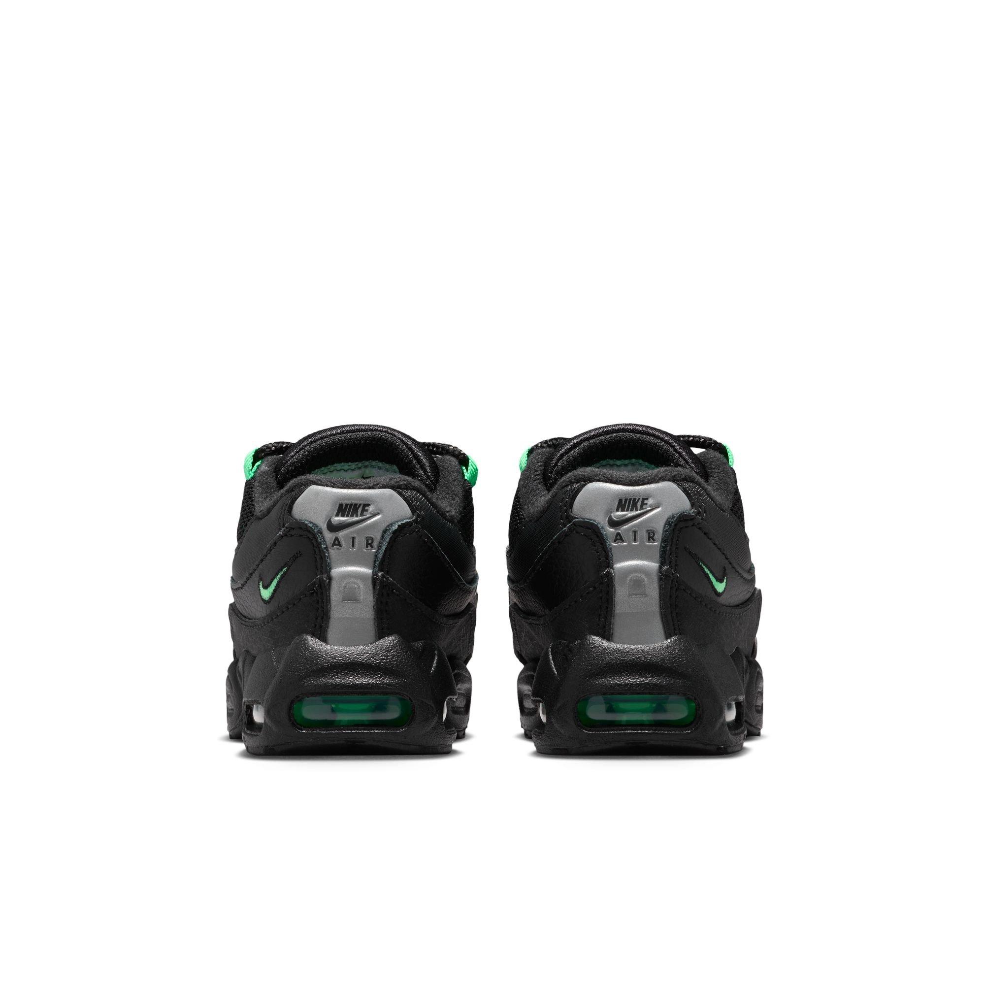 Nike Air Max 95 Recraft "Black/Green Shock/Pearl Grey" Toddler Boys' Shoe - BLACK/GREEN Thumbnail View 7