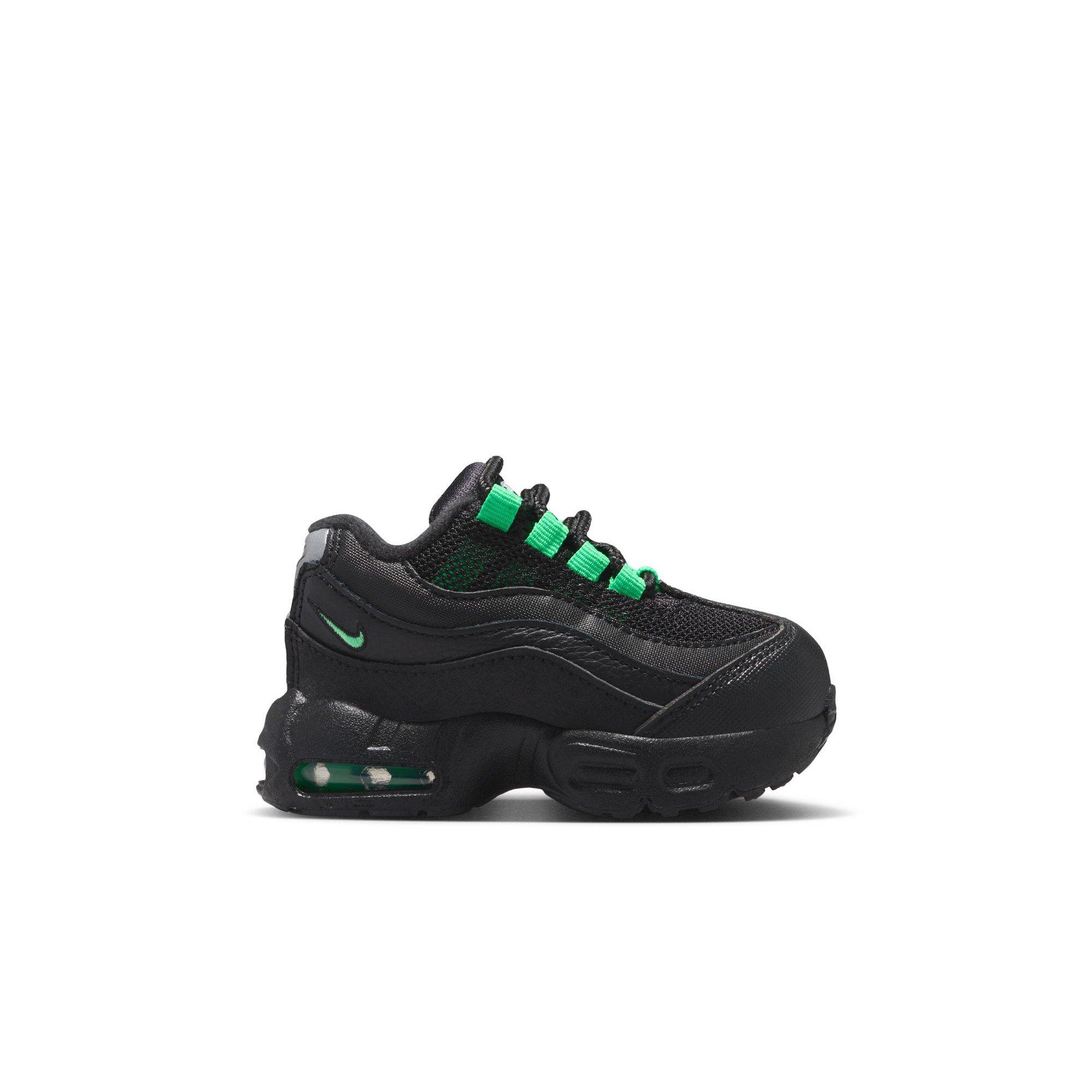 Nike Air Max 95 Recraft "Black/Green Shock/Pearl Grey" Toddler Boys' Shoe - BLACK/GREEN Thumbnail View 1