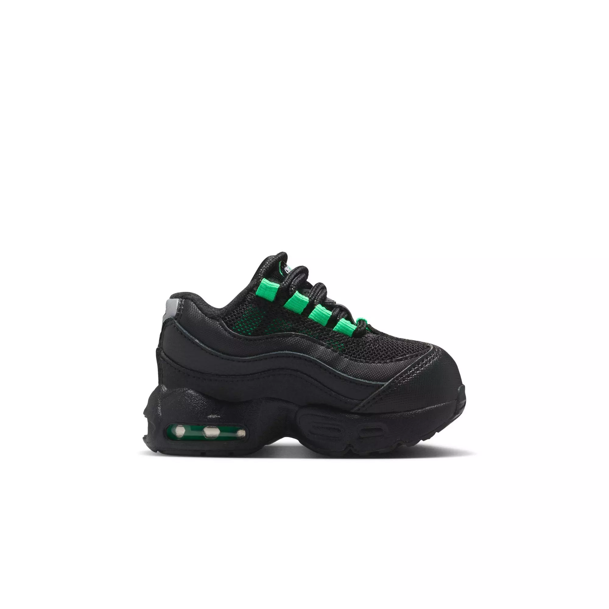 Nike Air Max 95 Recraft "Black/Green Shock/Pearl Grey" Toddler Boys' Shoe - BLACK/GREEN