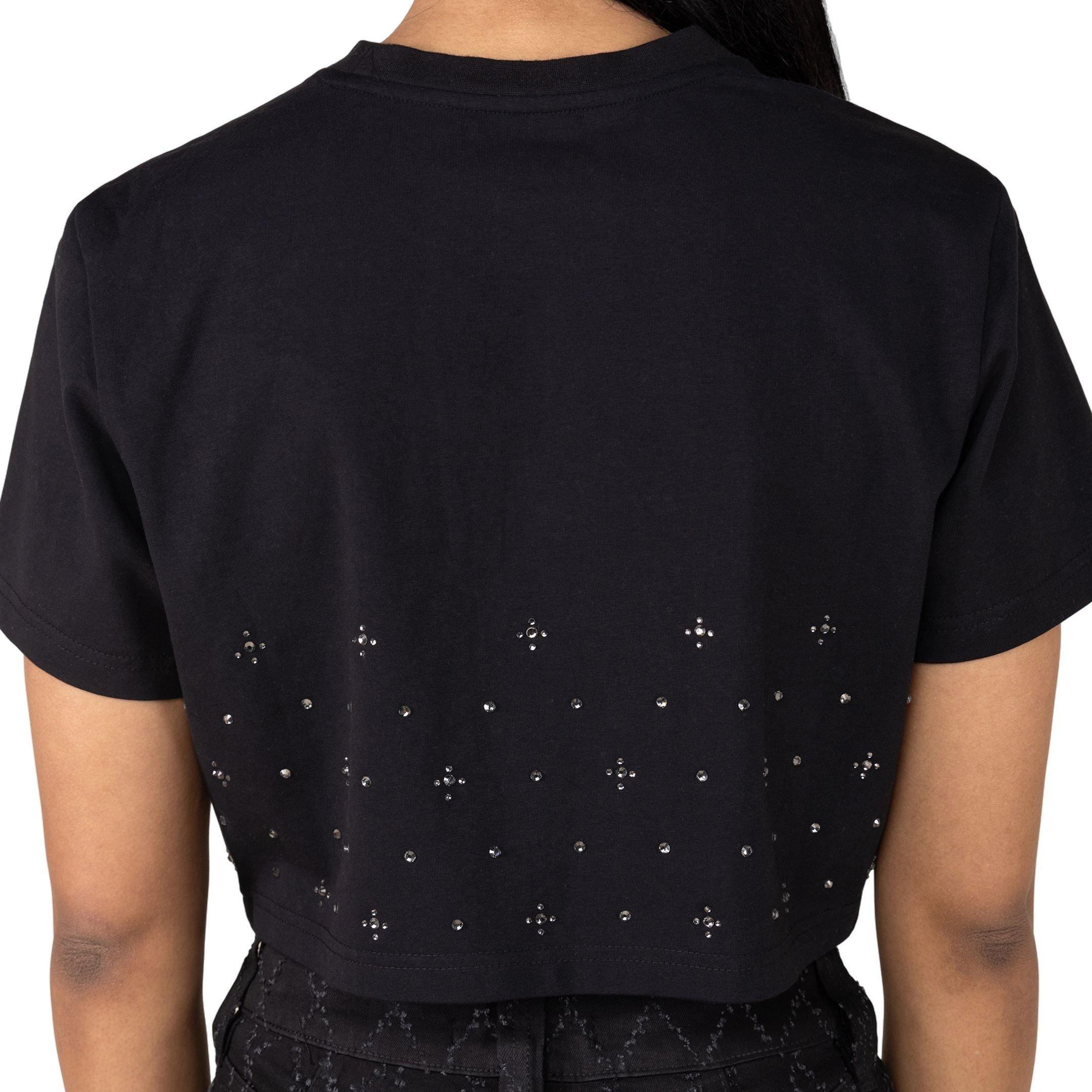 Smoke Rise Women's Rhinestone Tee - BLACK Thumbnail View 2