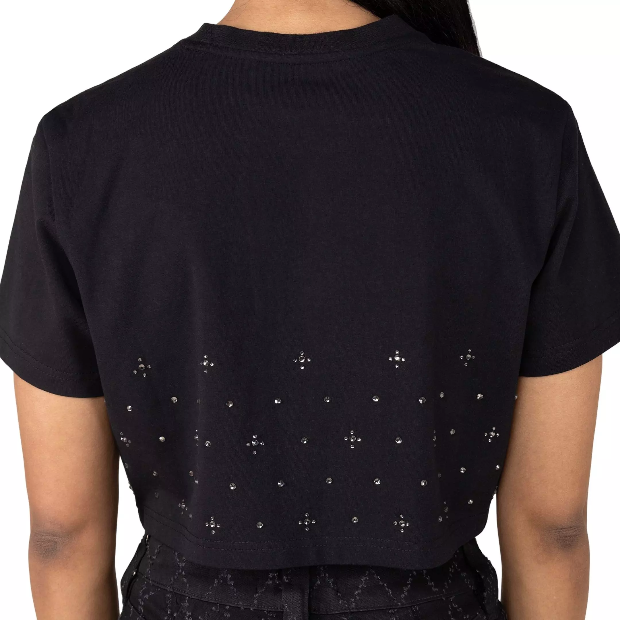 Smoke Rise Women's Rhinestone Tee - BLACK