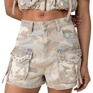 Smoke Rise Women's Denim Camo Utility Shorts