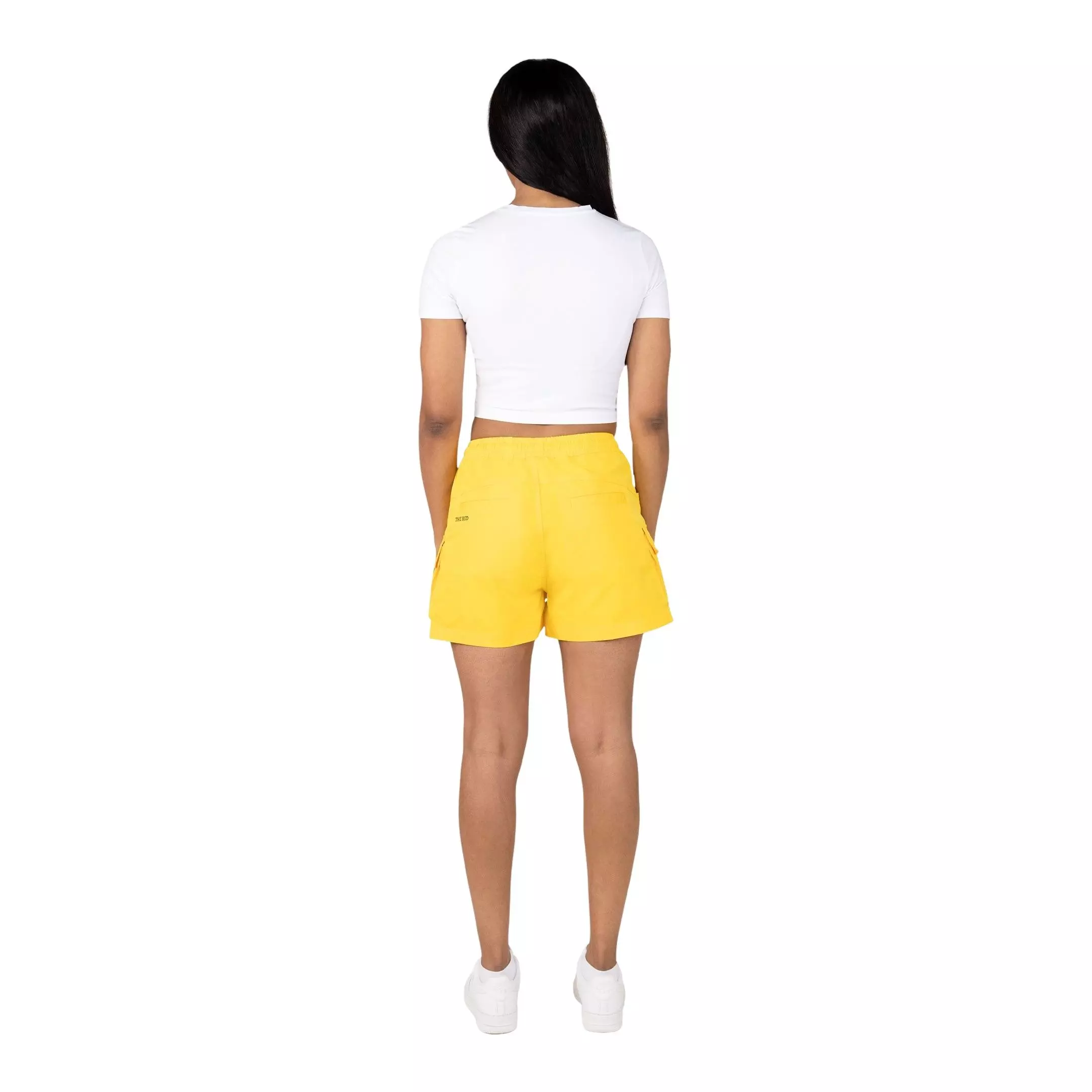 Smoke Rise Women's Woven Cargo Shorts - Speed Yellow - YELLOW