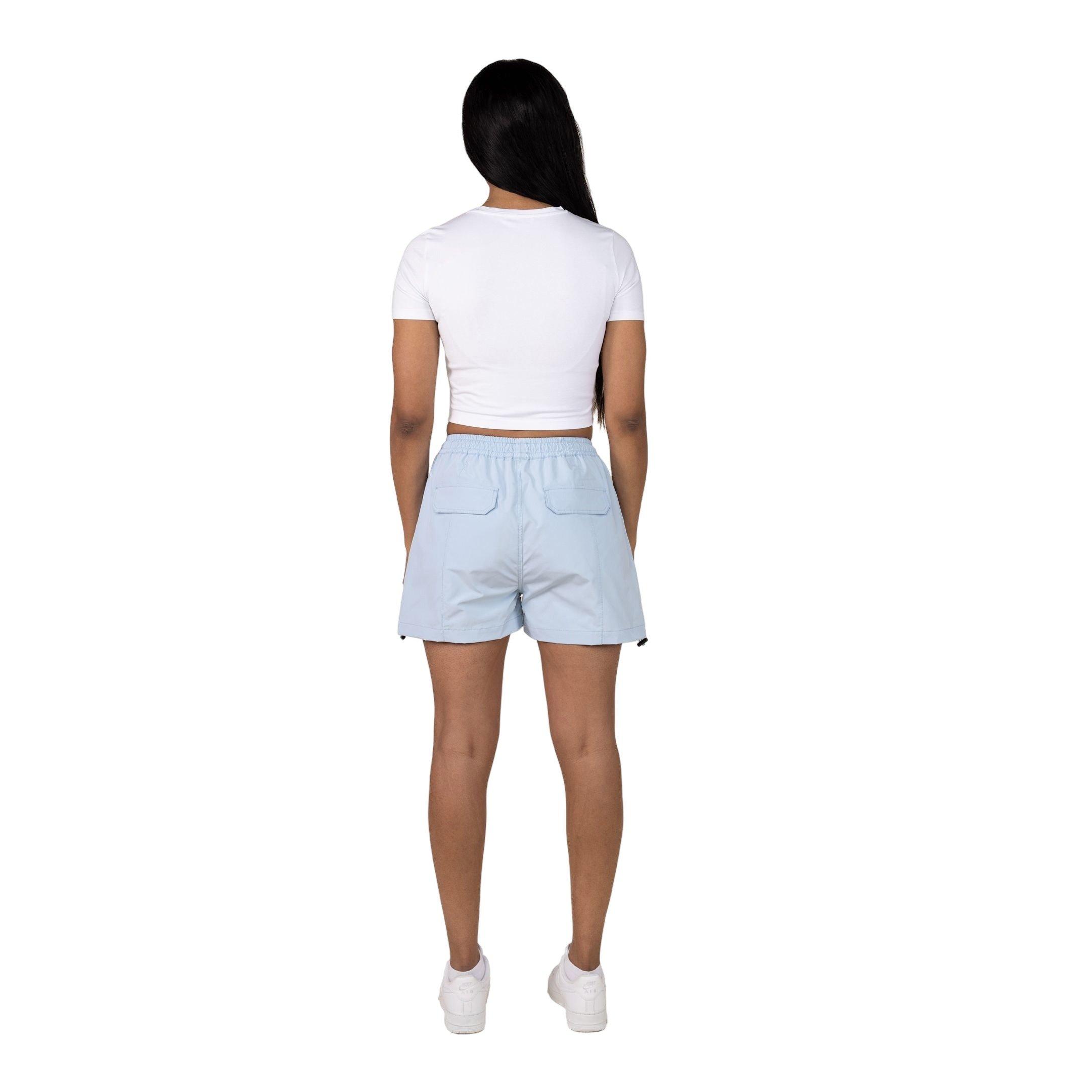 Smoke Rise Women's Woven Cargo Shorts - Blue Tint - BLUE Thumbnail View 5