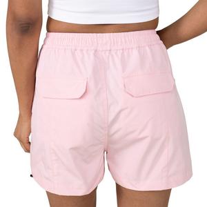 Smoke Rise Women's Woven Bungee Shorts - Pink Foam