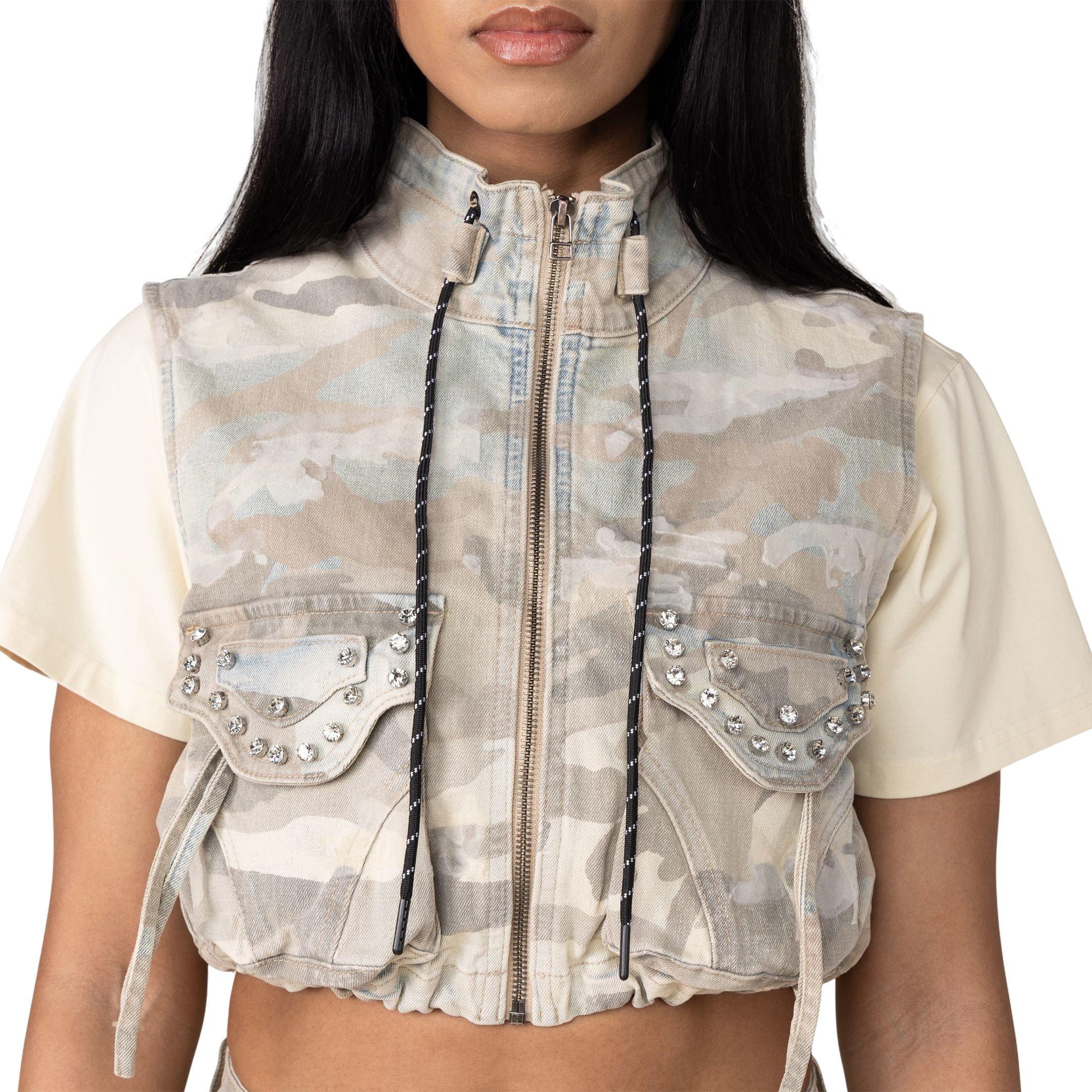 Smoke Rise Women's Denim Camo Vest - CAMOUFLAGE Thumbnail View 1