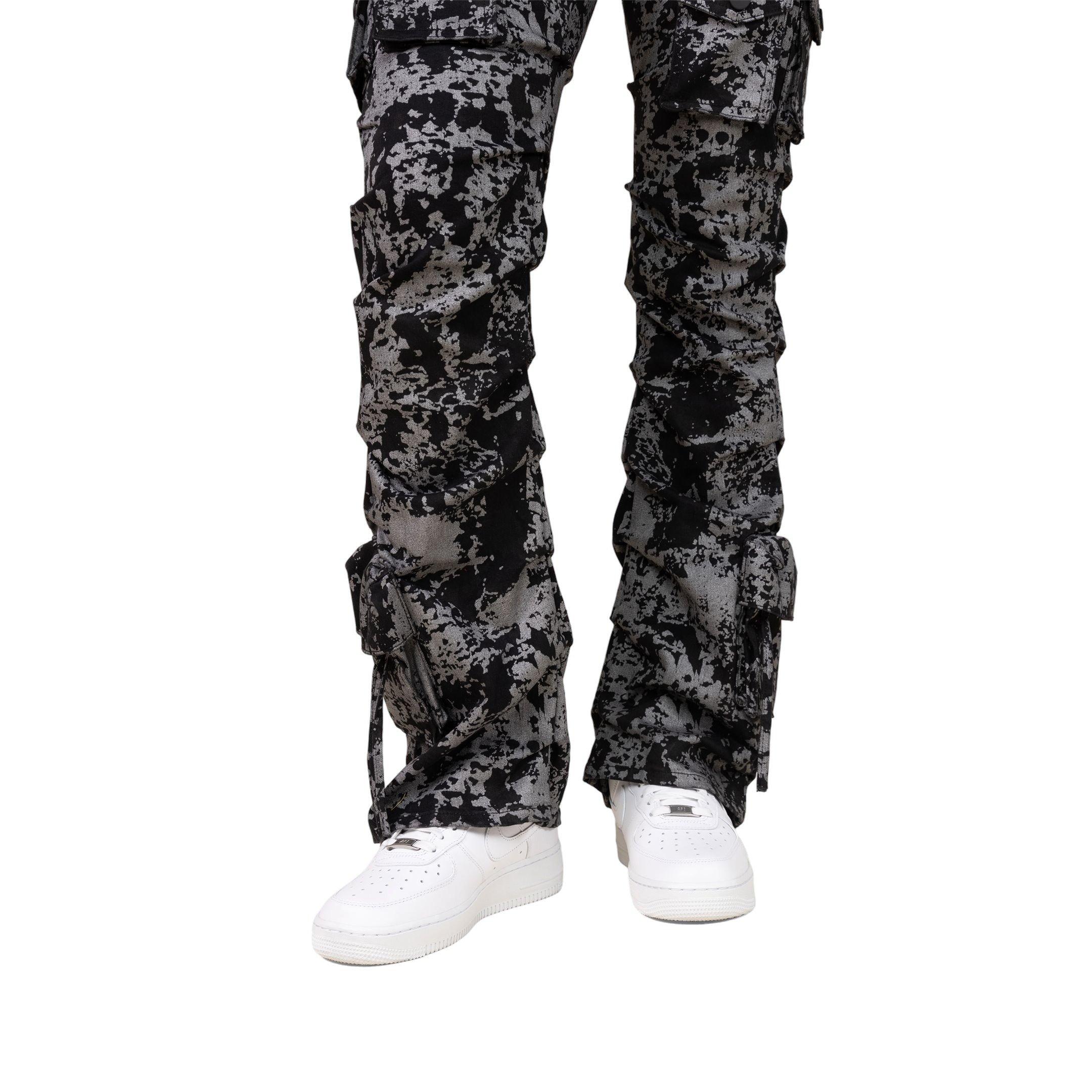 Smoke Rise Women's High Rise Stacked Met Twill Pants - BLACK Thumbnail View 7