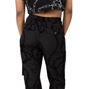 Smoke Rise Women's Woven Wide Leg Printed Chain Pants