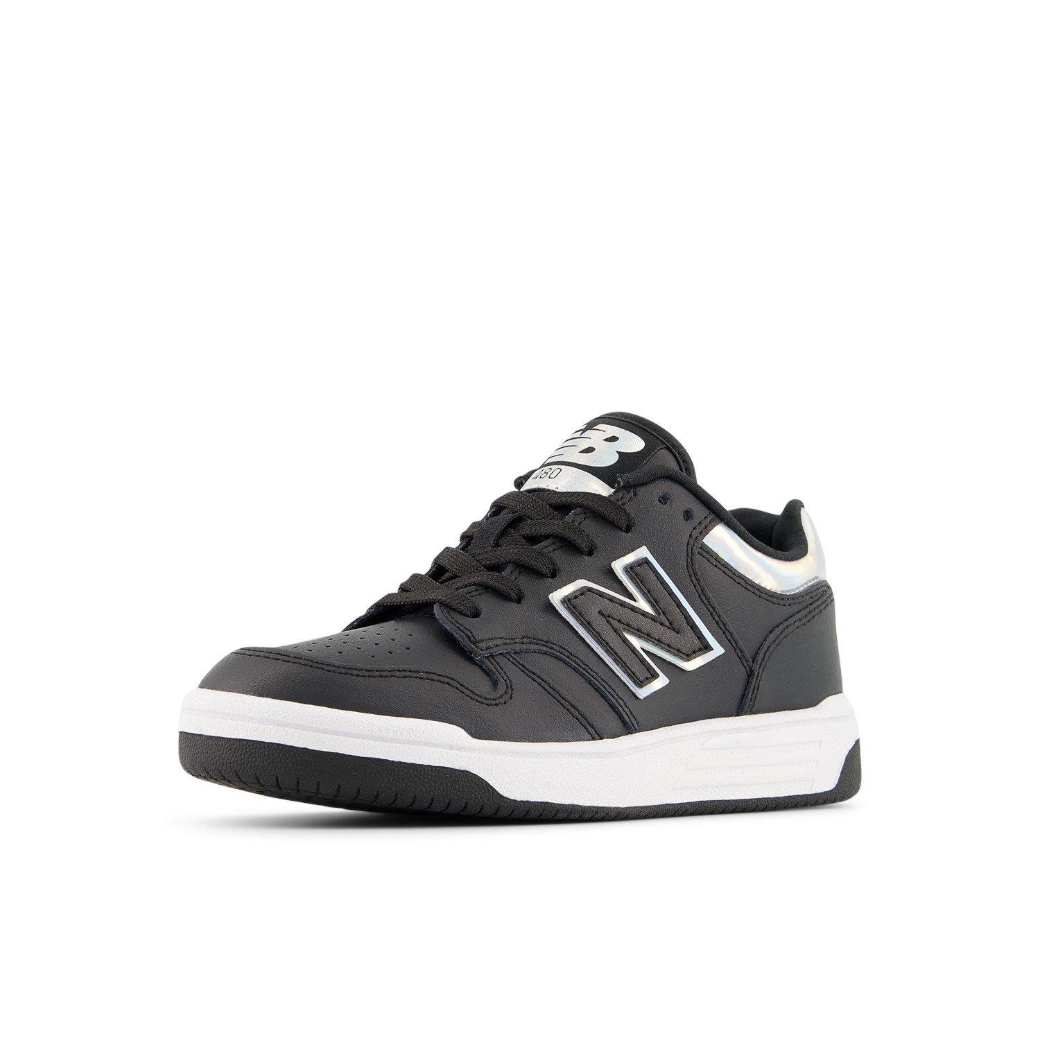 New Balance 480 Preschool Girls' "Black/Chrome" Shoe