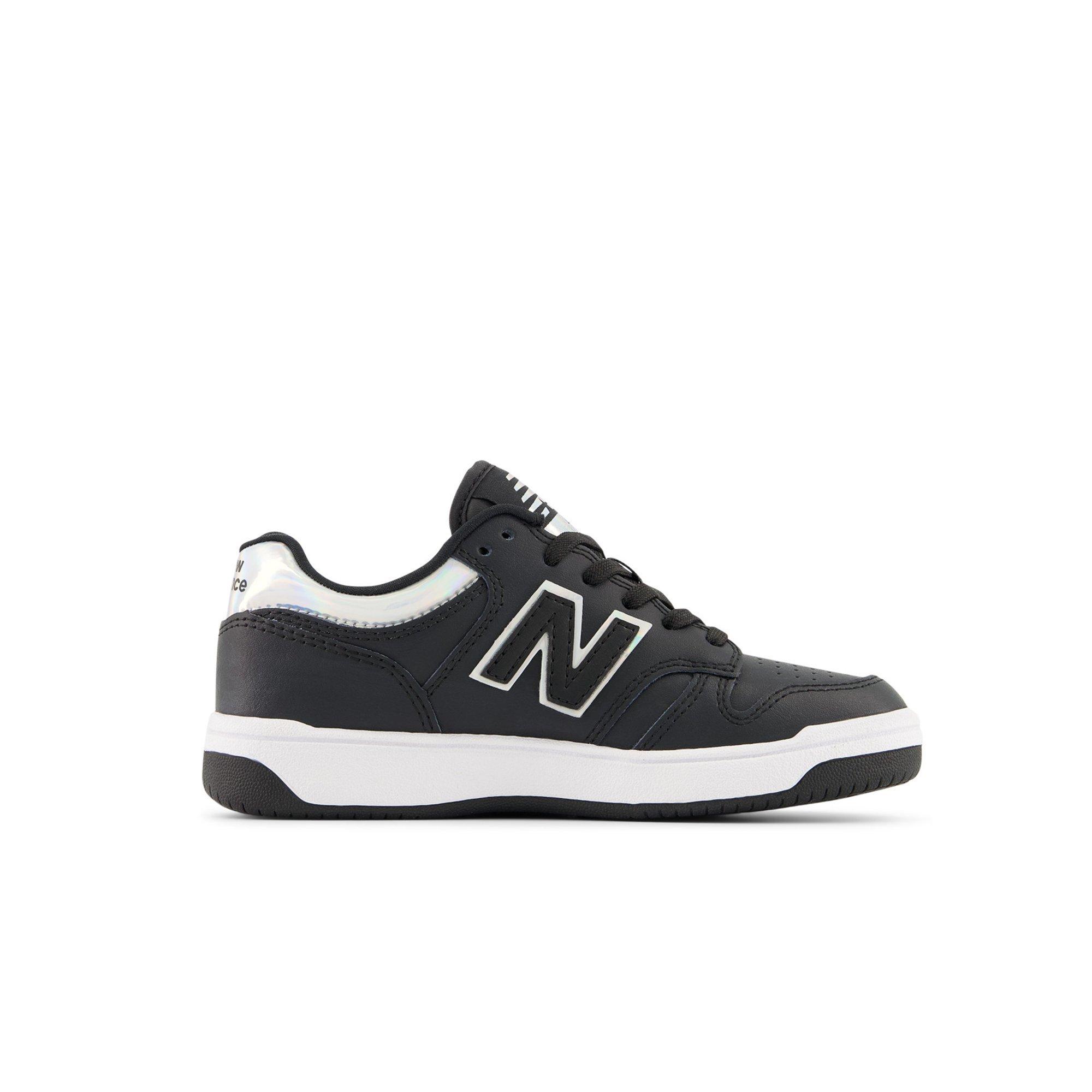 New Balance 480 Preschool Girls' "Black/Chrome" Shoe