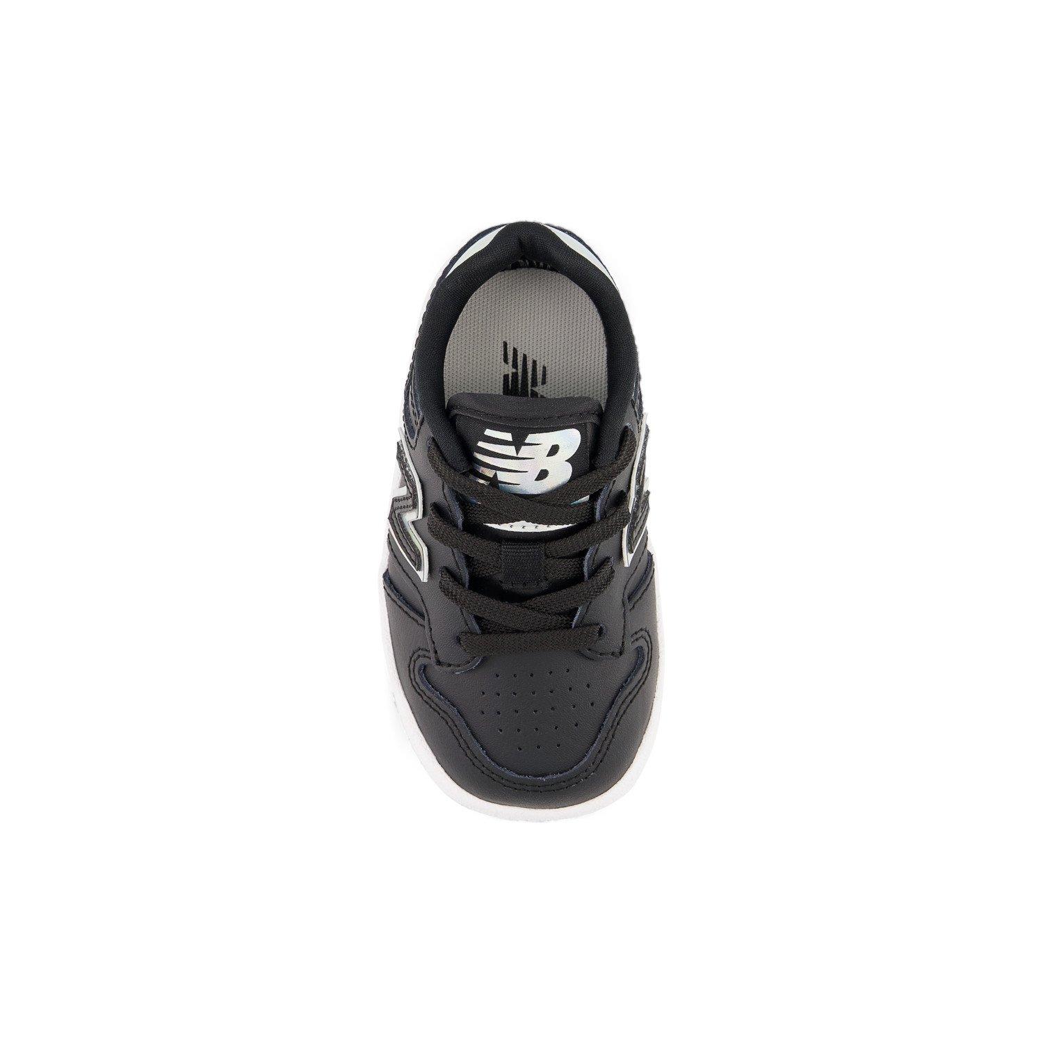 New Balance 480 Toddler Girls' "Black/Chrome" Shoe